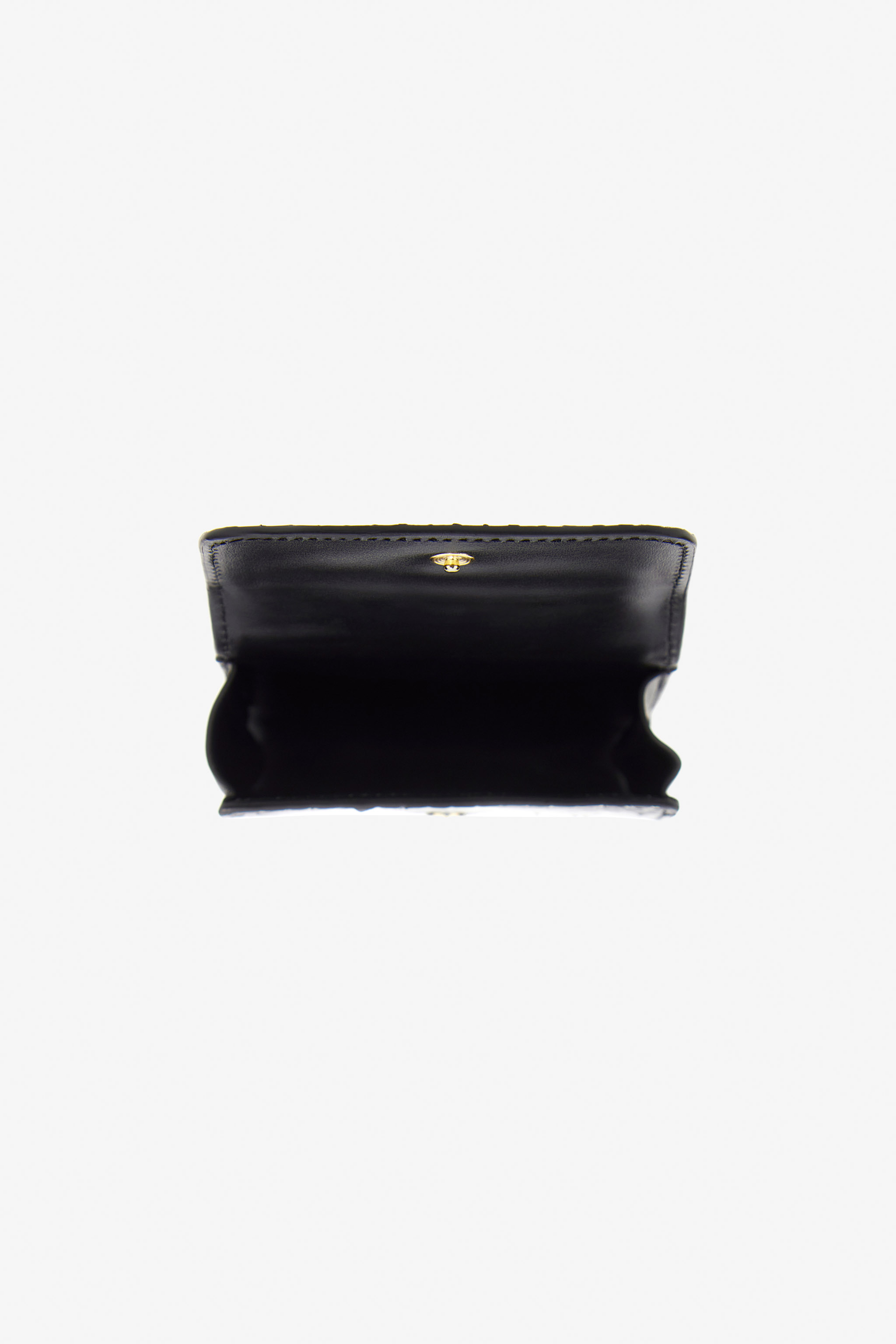 ROBERTO CAVALLI LOGO SMALL WALLET IN PRINTED LEATHER