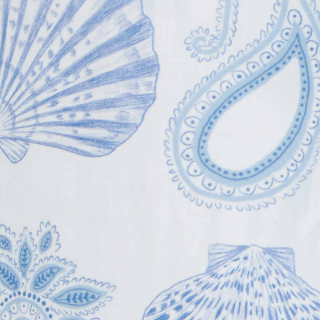 Marine-Print Cotton Dress