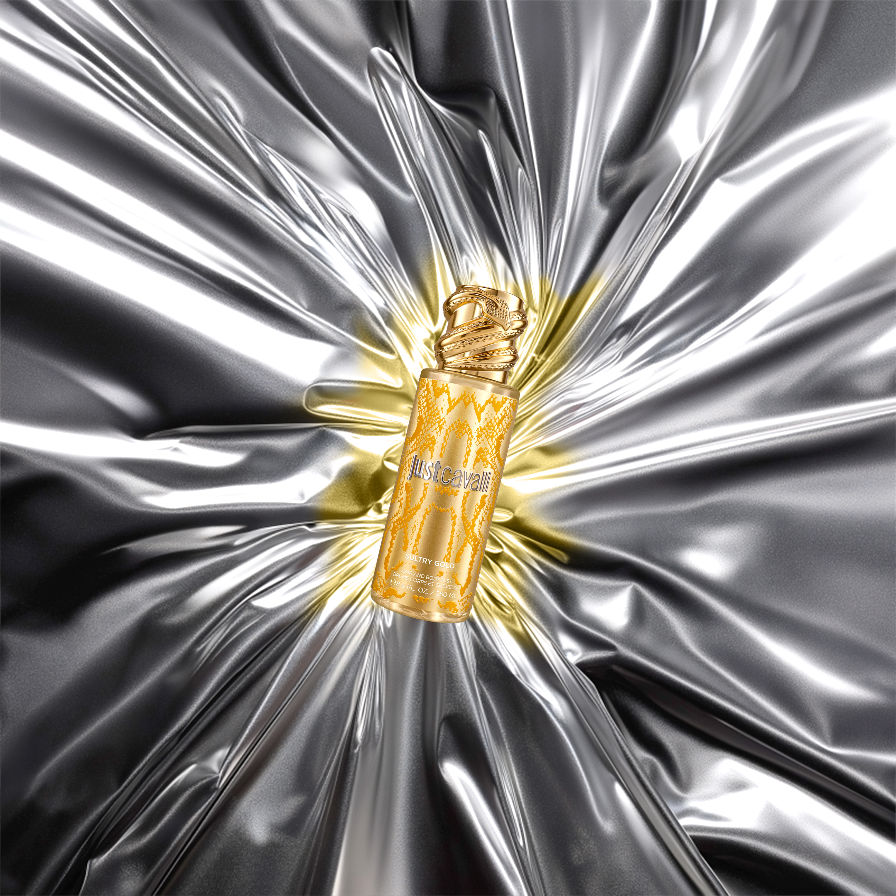 JUST CAVALLI SULTRY GOLD HAIR & BODY MIST 250 ML