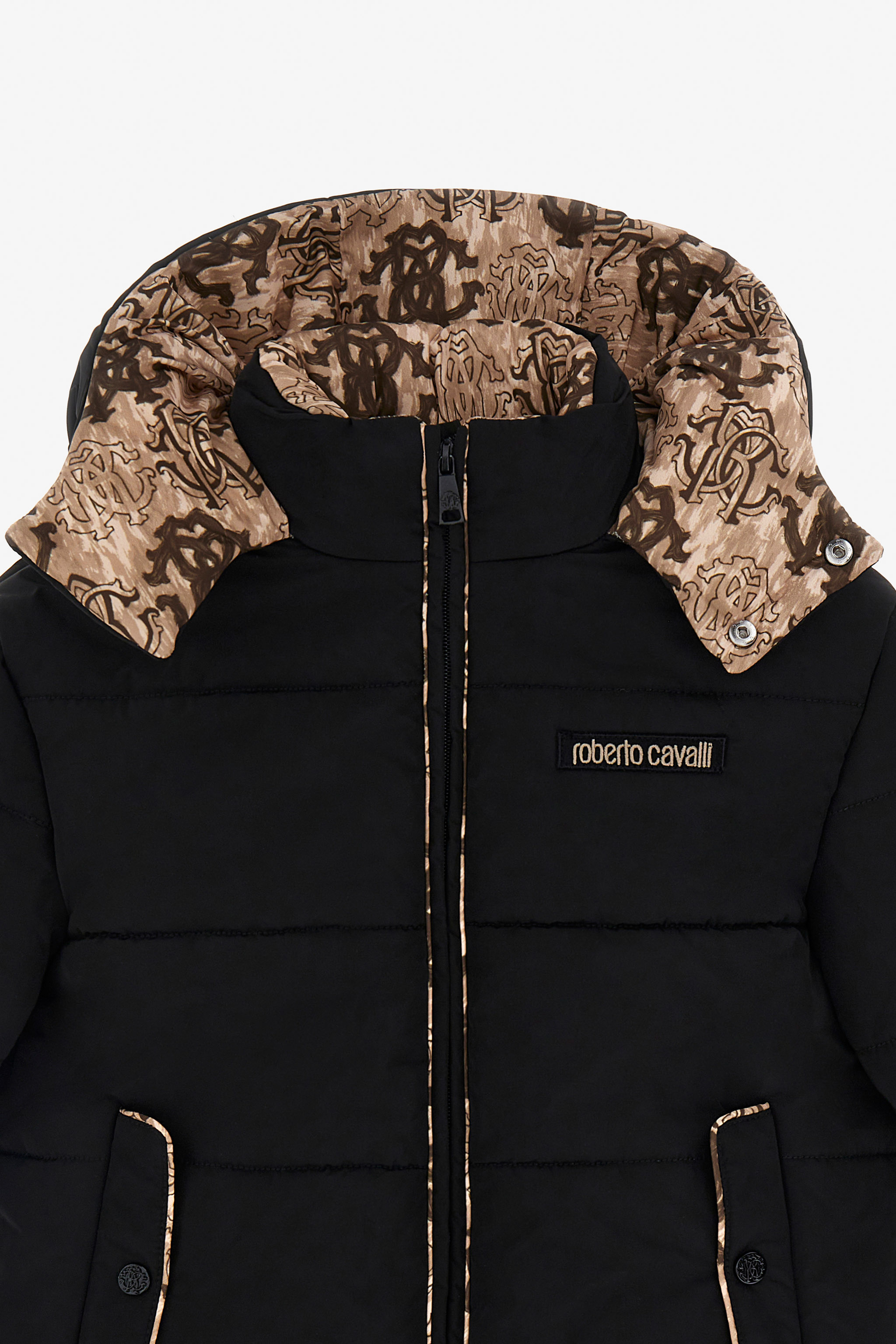 Roberto Cavalli Rc Logo Jacket In Black