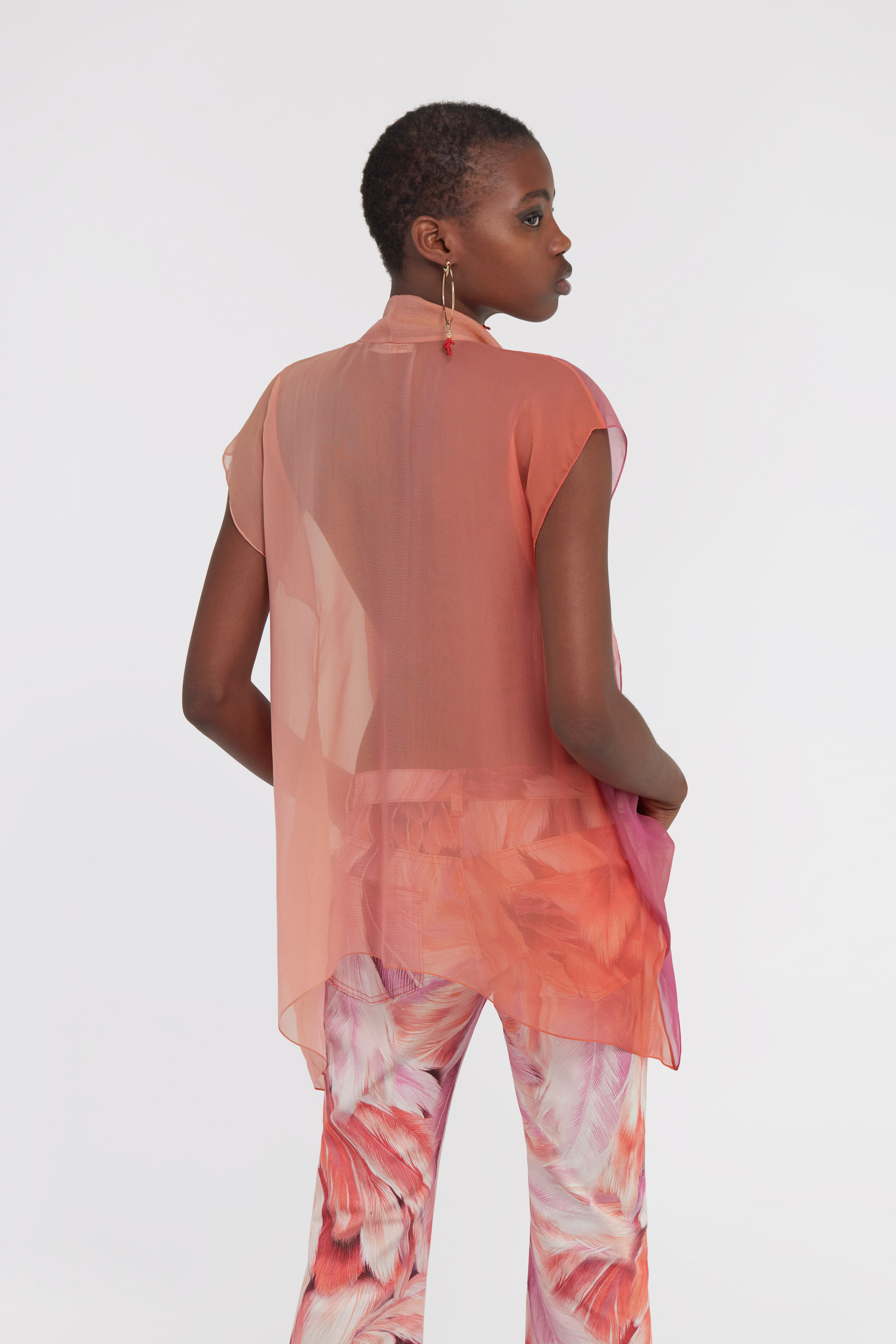 Roberto Cavalli Shirt With Bow Detail In Fuchsia