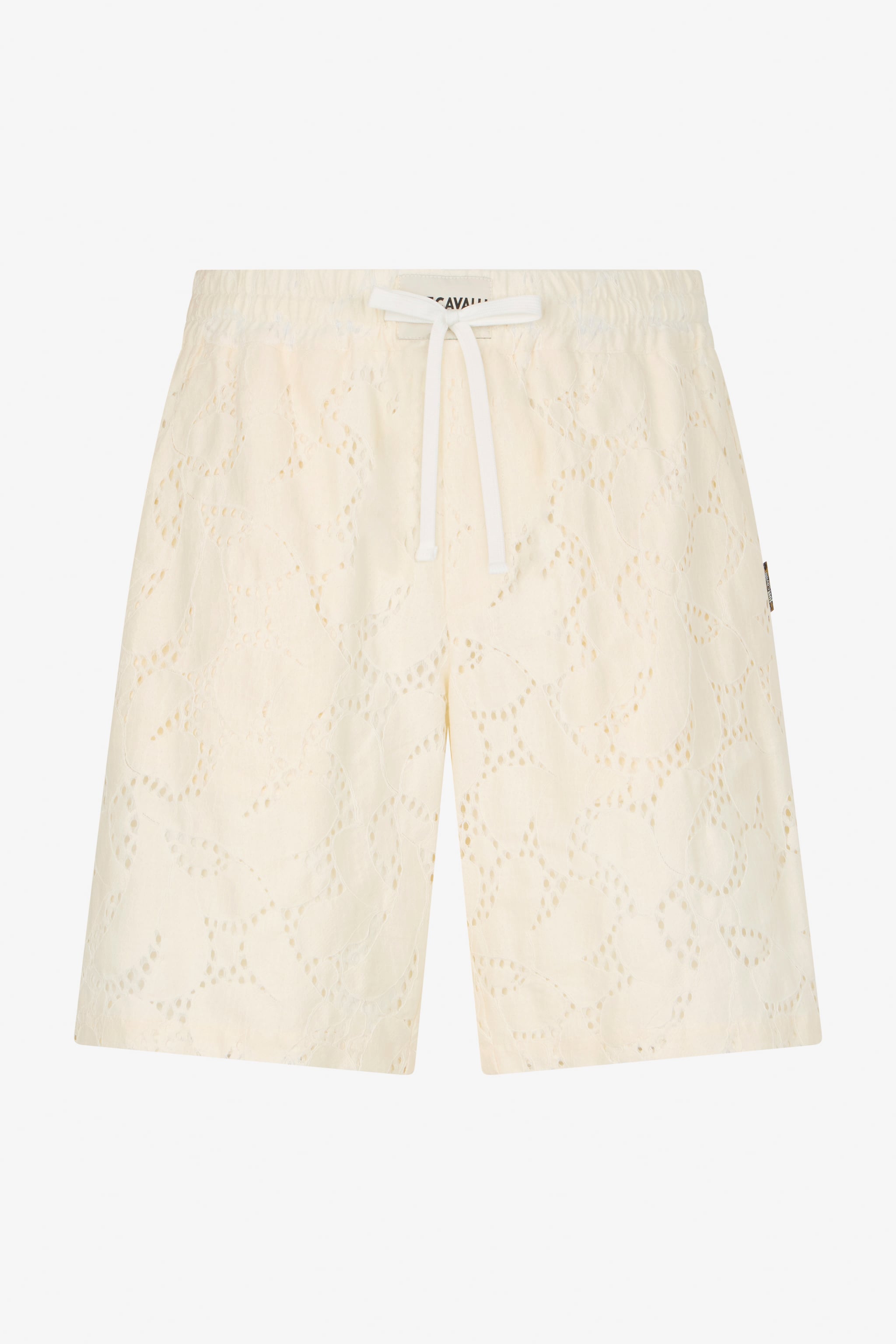 Roberto Cavalli Ivory Bermuda Shorts