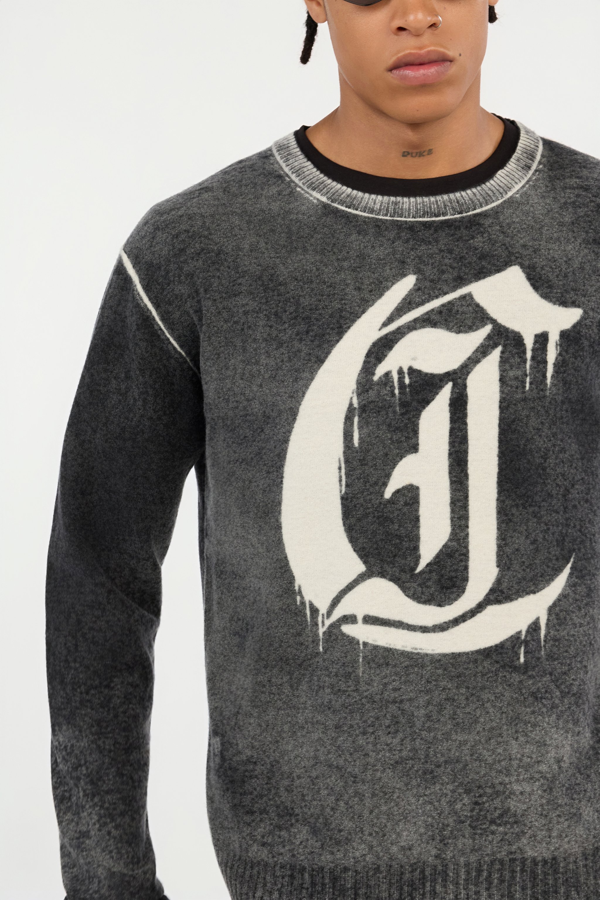 Washed Black Sweater