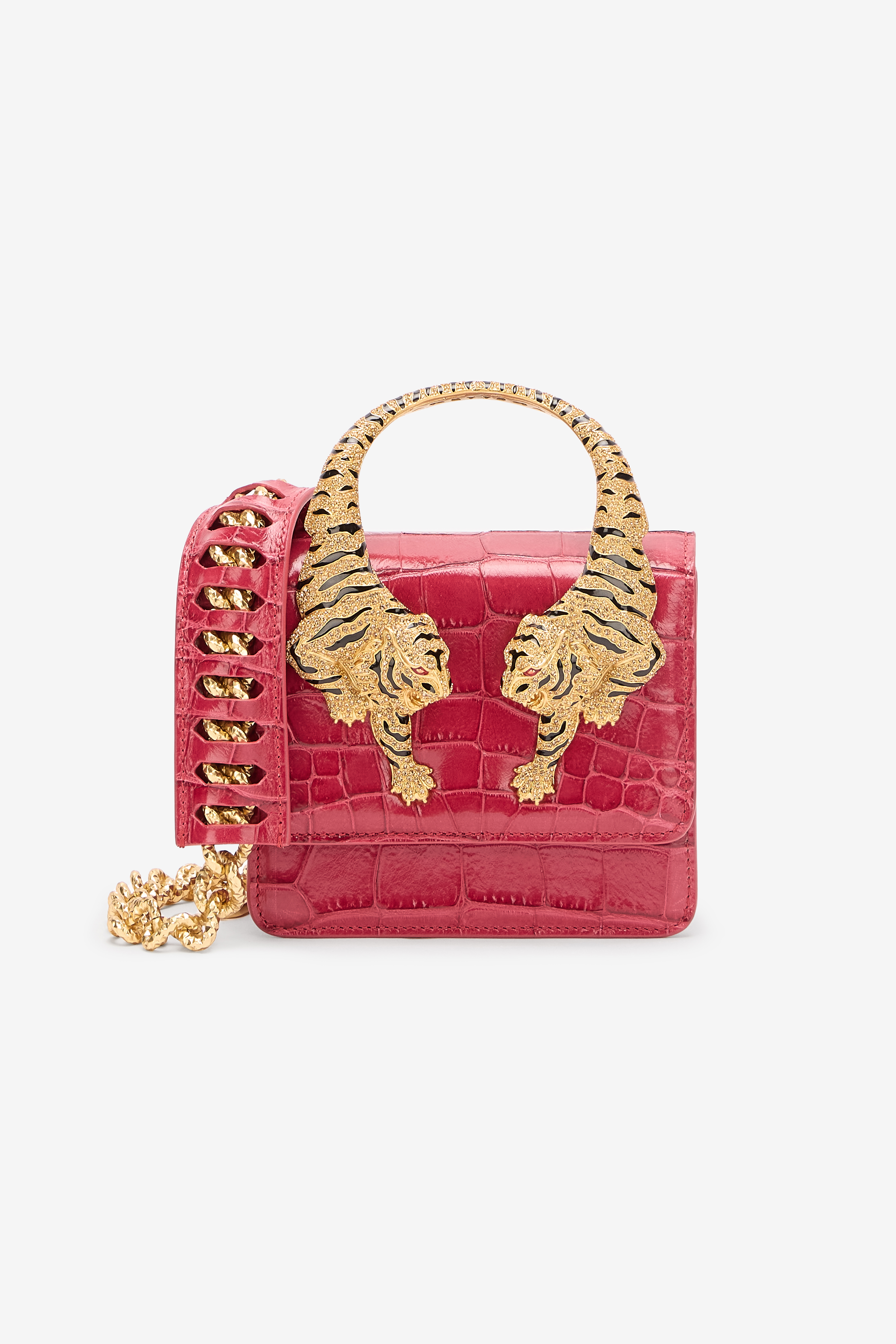 Roberto Cavalli Women's Pink Small Roar Bag