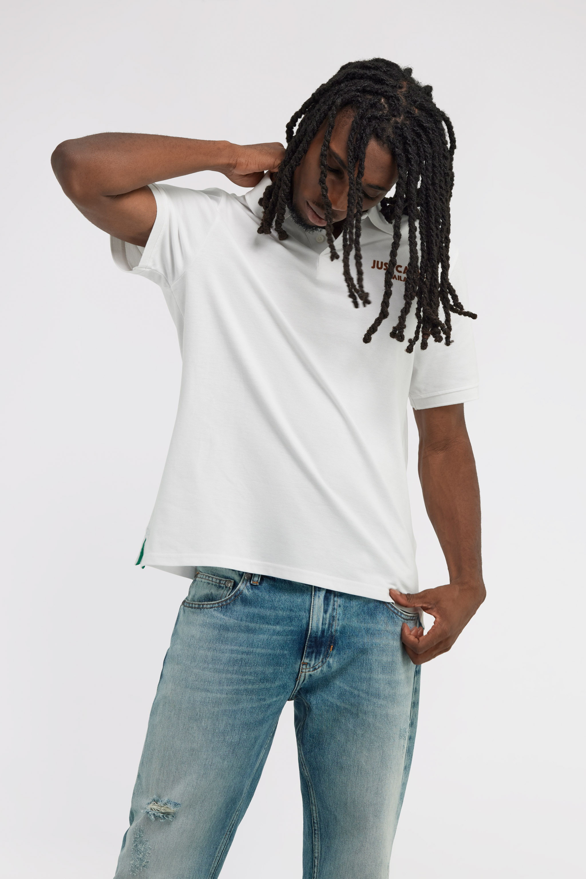 Roberto Cavalli Just Cavalli Polo In White