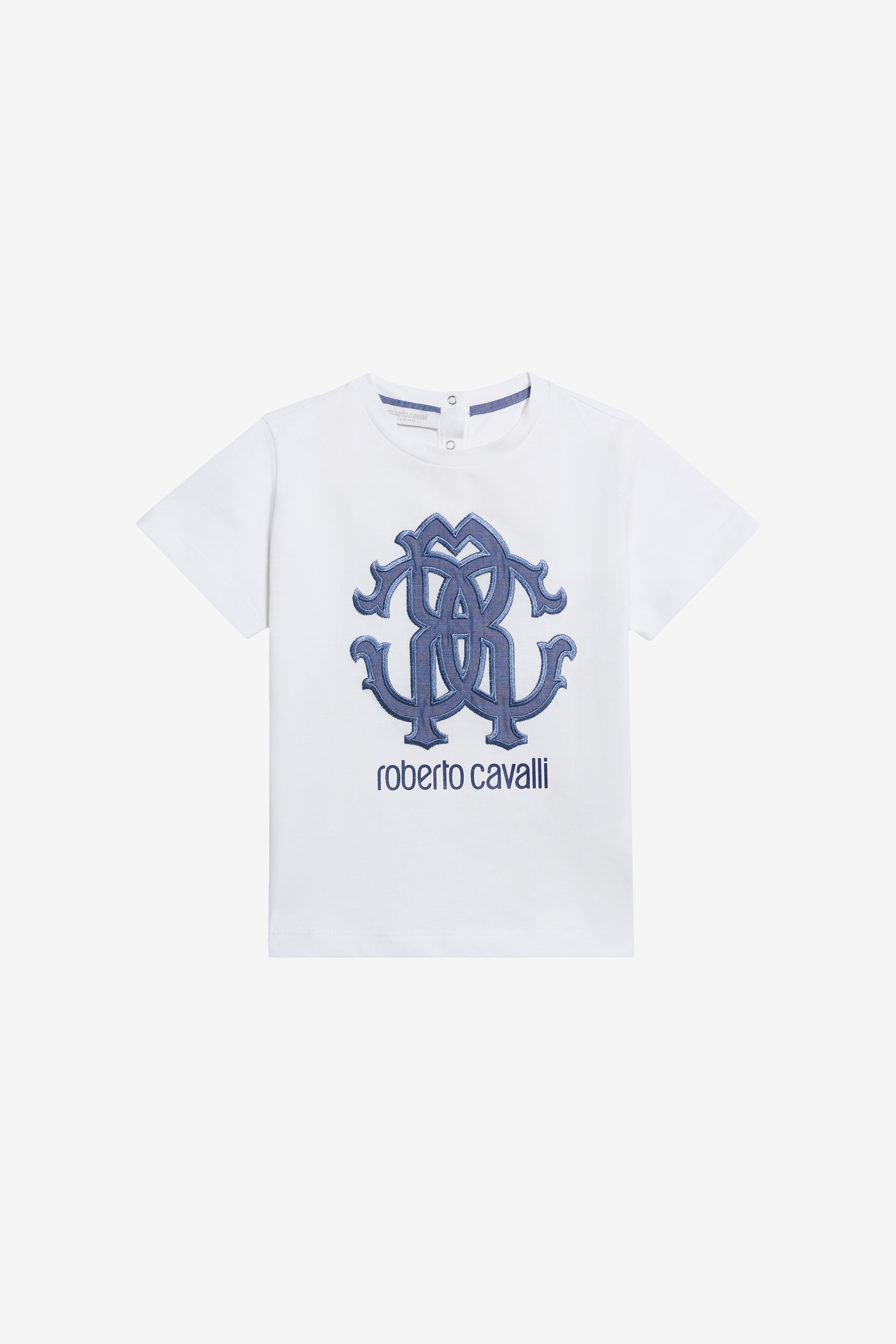 Roberto Cavalli T-Shirt With Rc Logo - Male - Kids Short Sleeve T-Shirts - White - 12 M | 80 Cm - Kids - Image 2