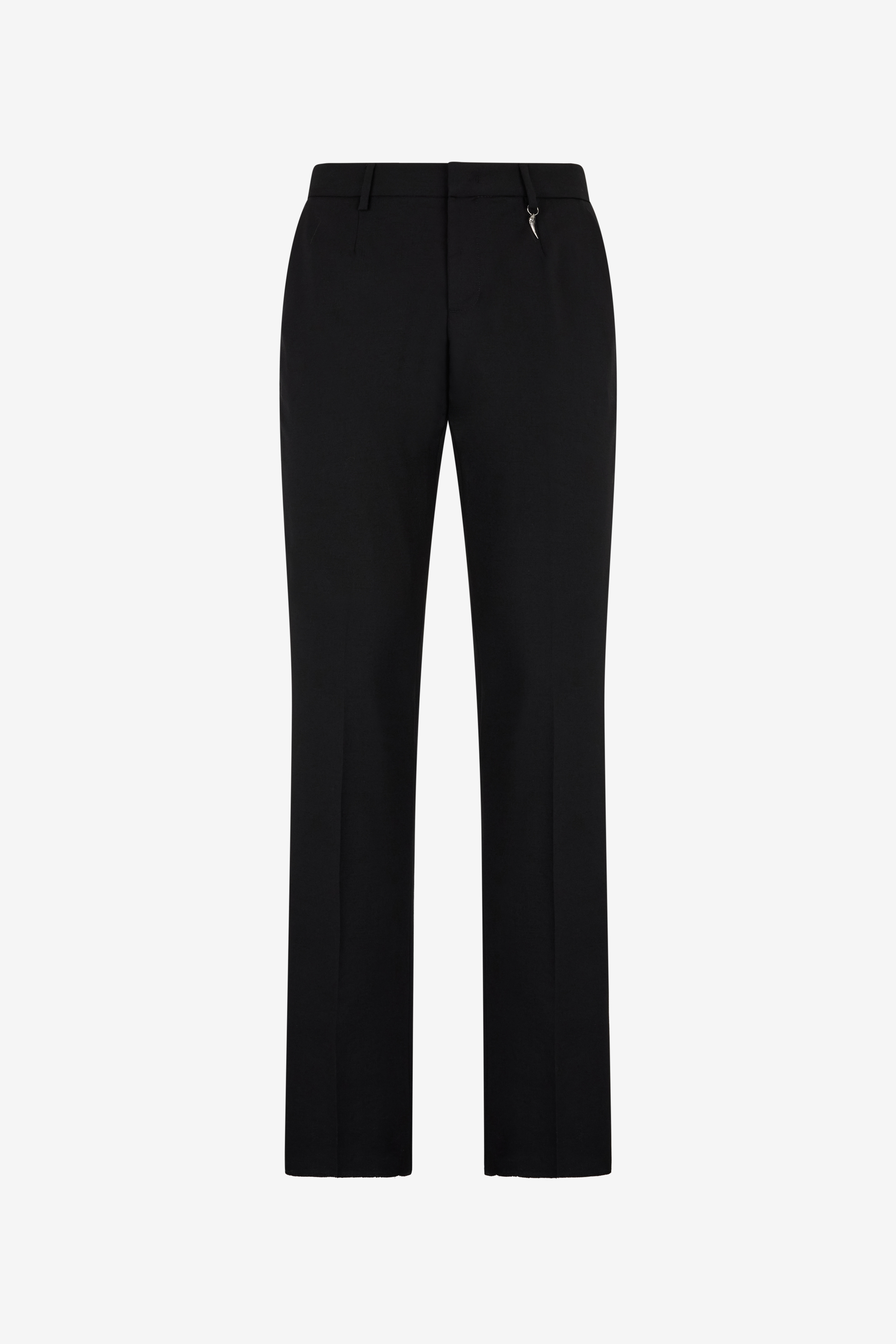 Roberto Cavalli Tiger Tooth Tailored Trousers In Black