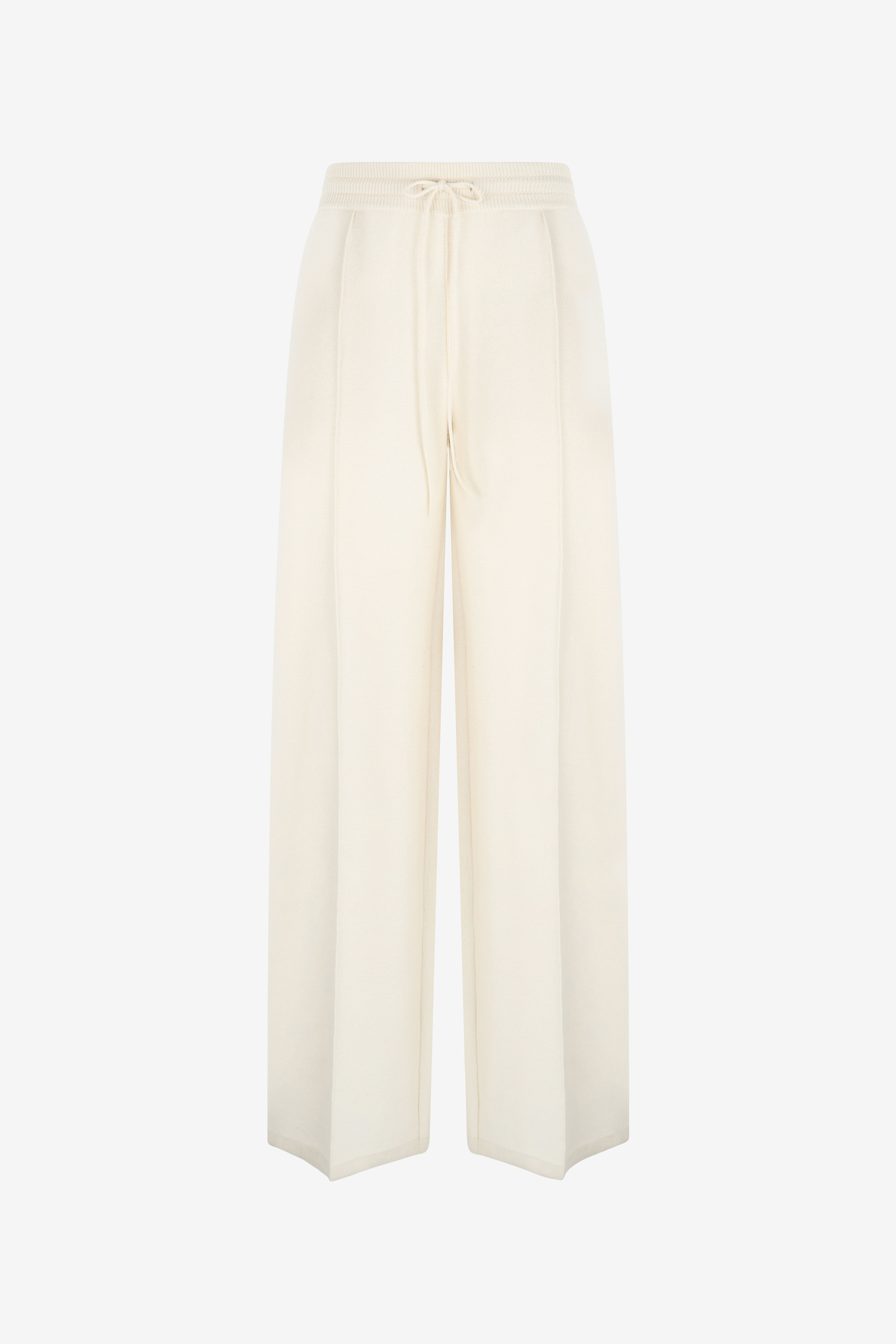Roberto Cavalli Women's Ivory Drawstring Trousers - Knitwear