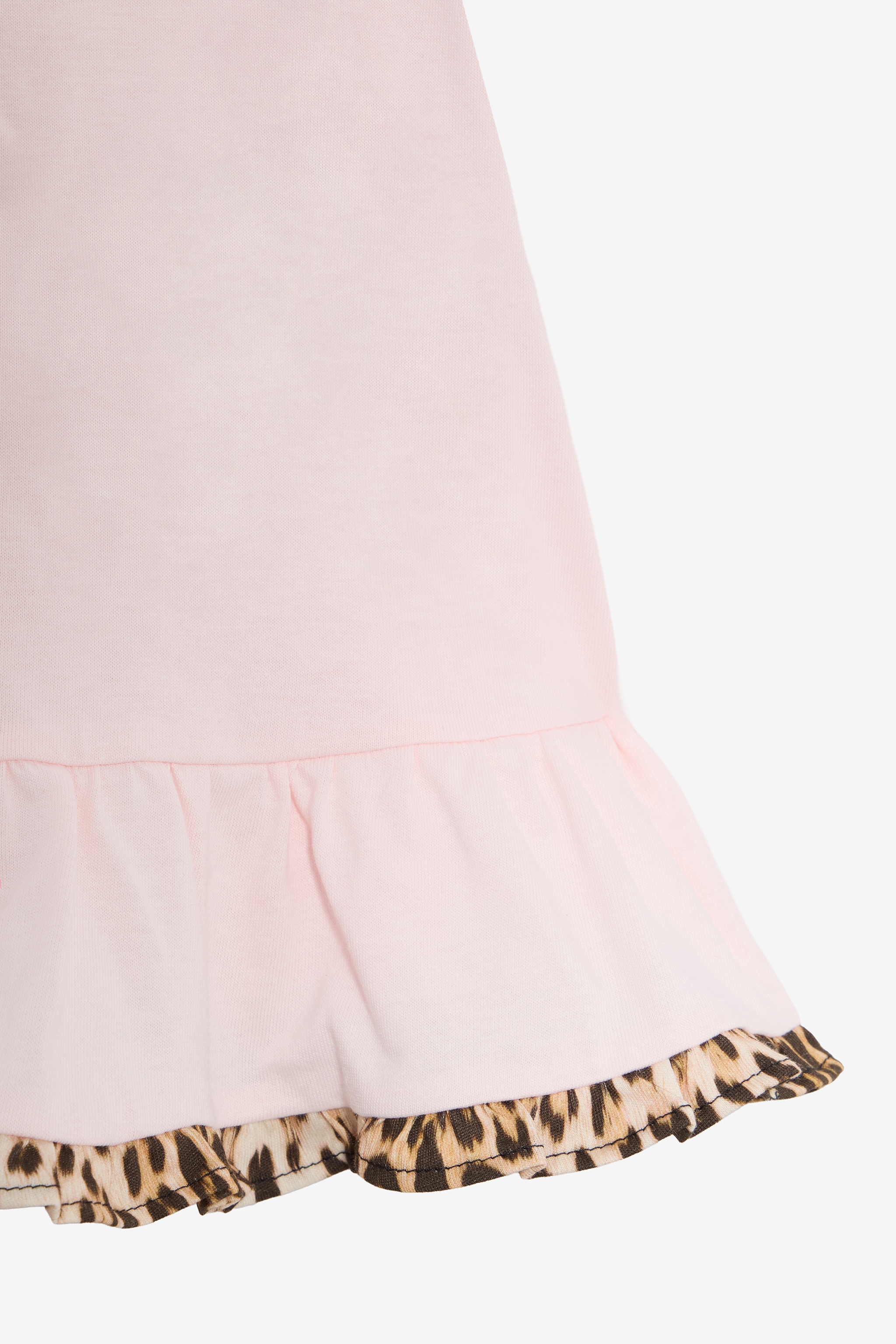 Roberto Cavalli Baby Pink Dress With Jaguar Skin Inserts In Pink