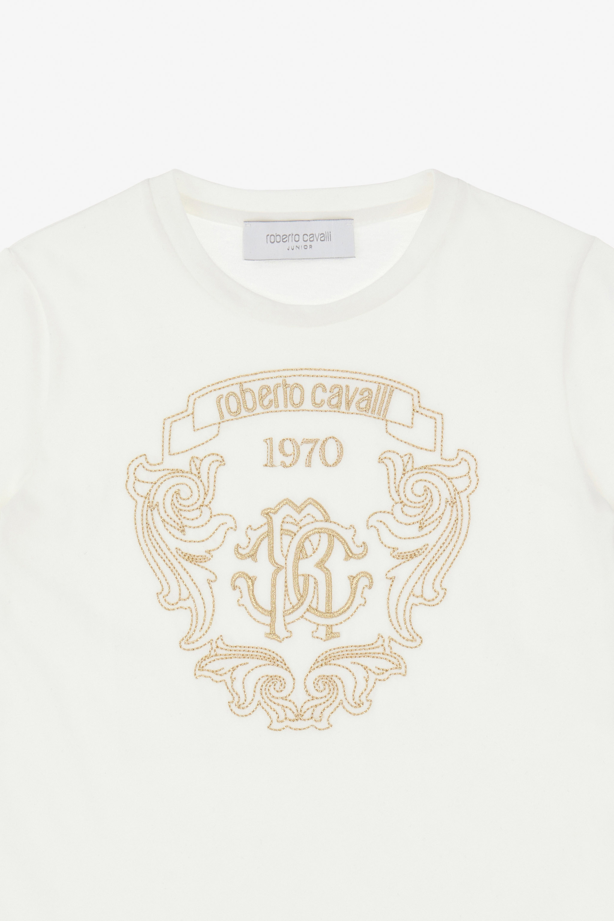 ROBERTO CAVALLI T-SHIRT MIT DEM LOGO RC 