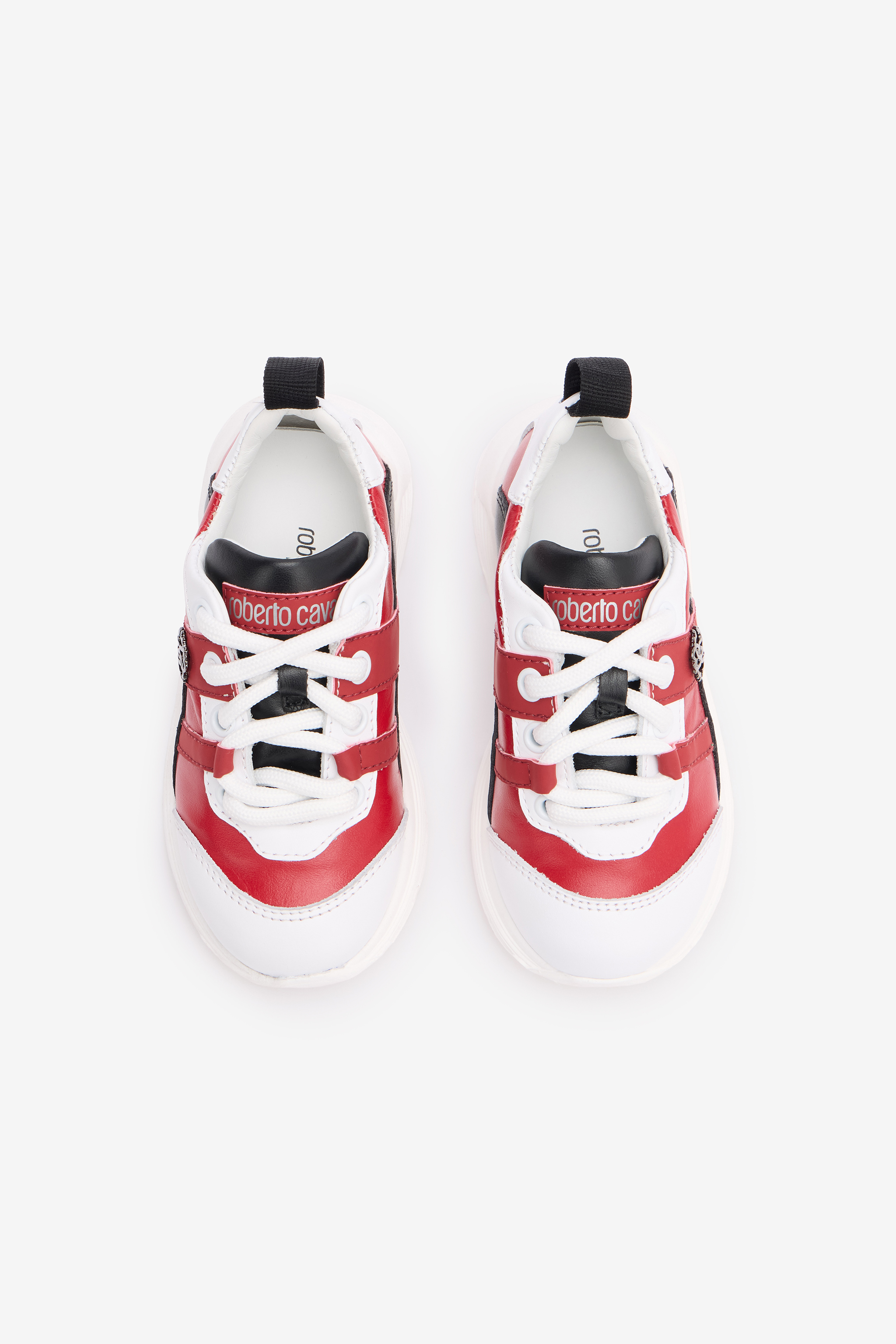 Roberto Cavalli Color-block Sneakers With Rc Monogram