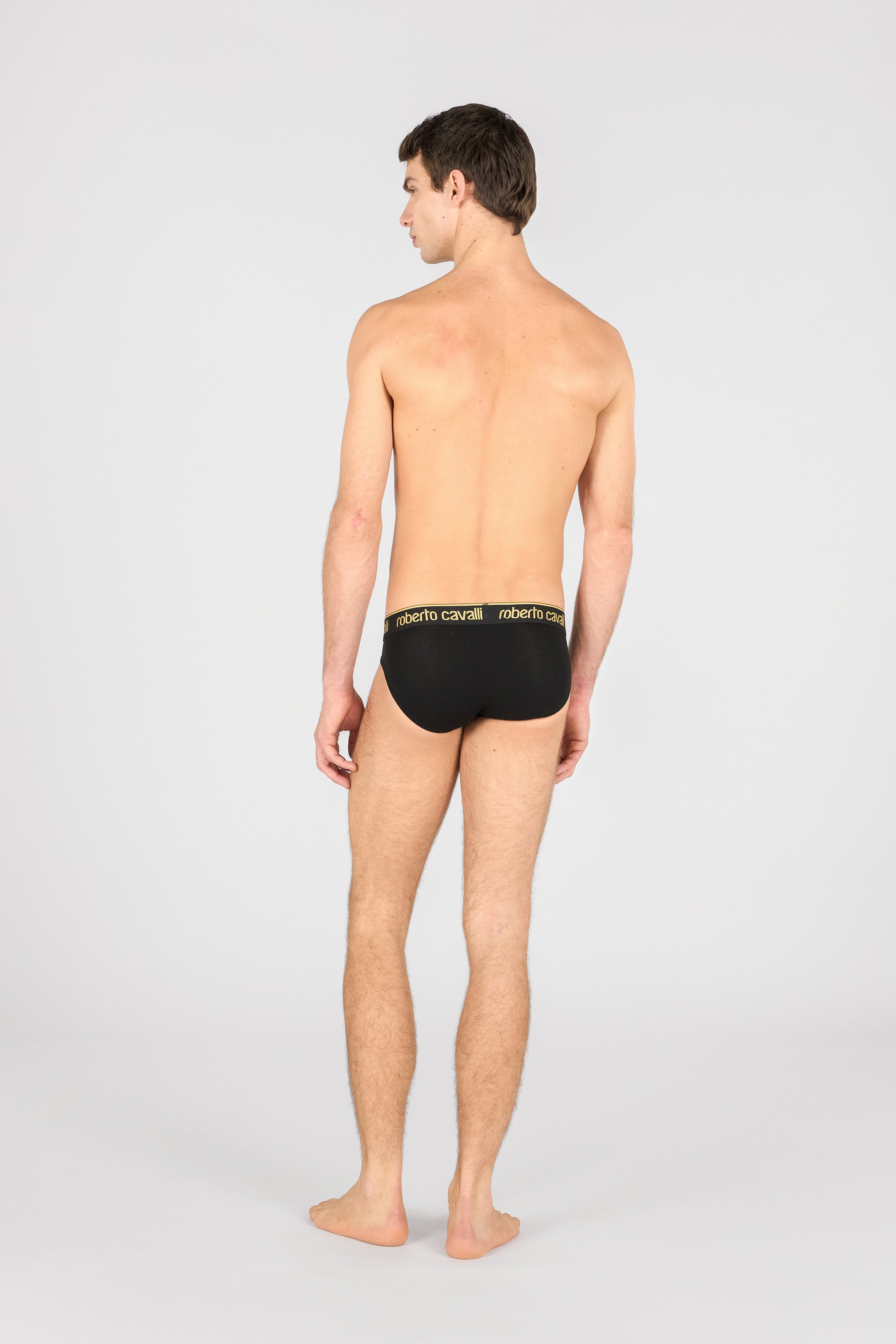 Shop Roberto Cavalli Set Aus Zwei Slips Mit Logoband In Black