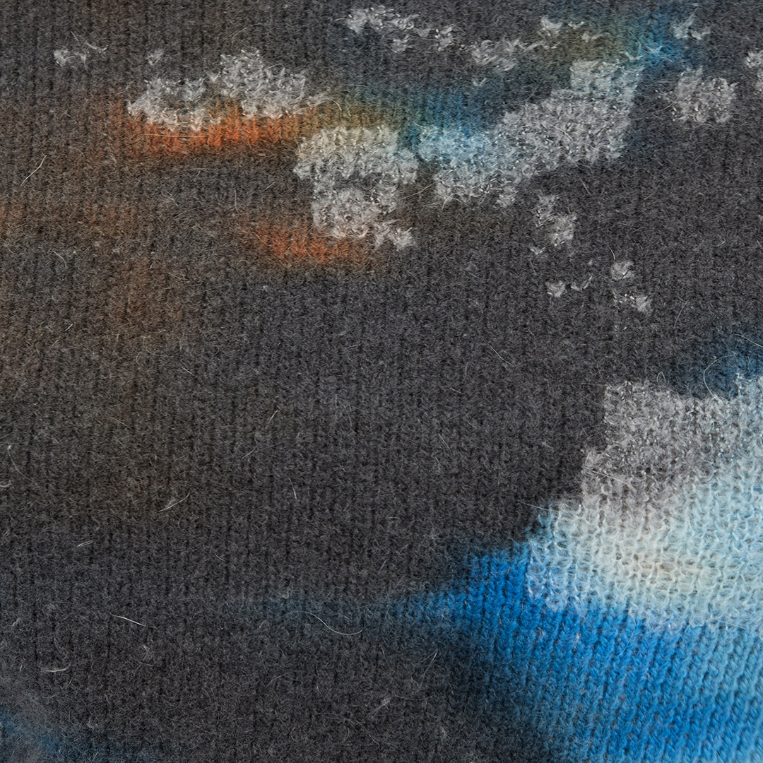 Roberto Cavalli Rusty Stain Print Sweater In Multi