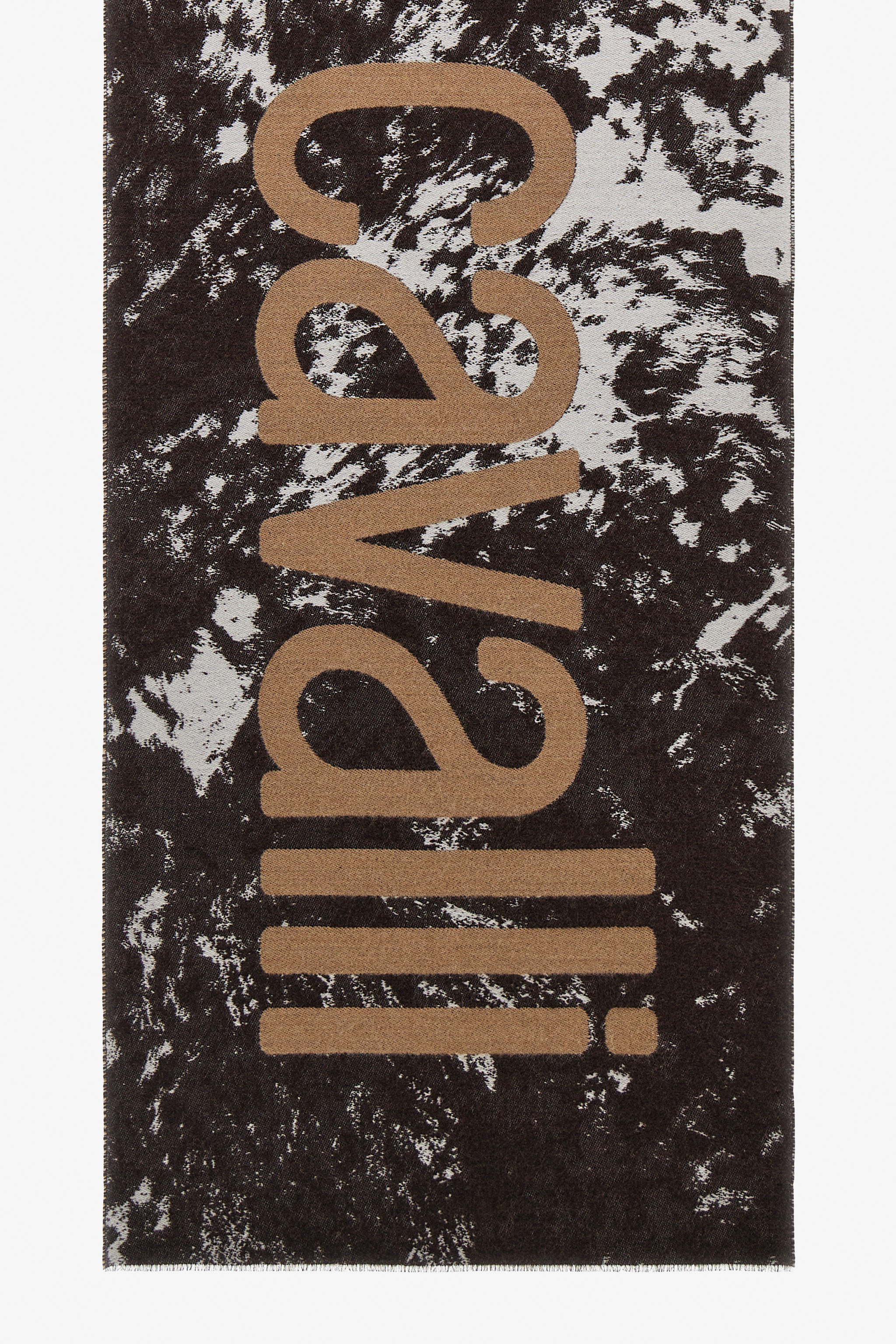 Roberto Cavalli Scarf With Appaloosa Print And Logo In Brown Tf435