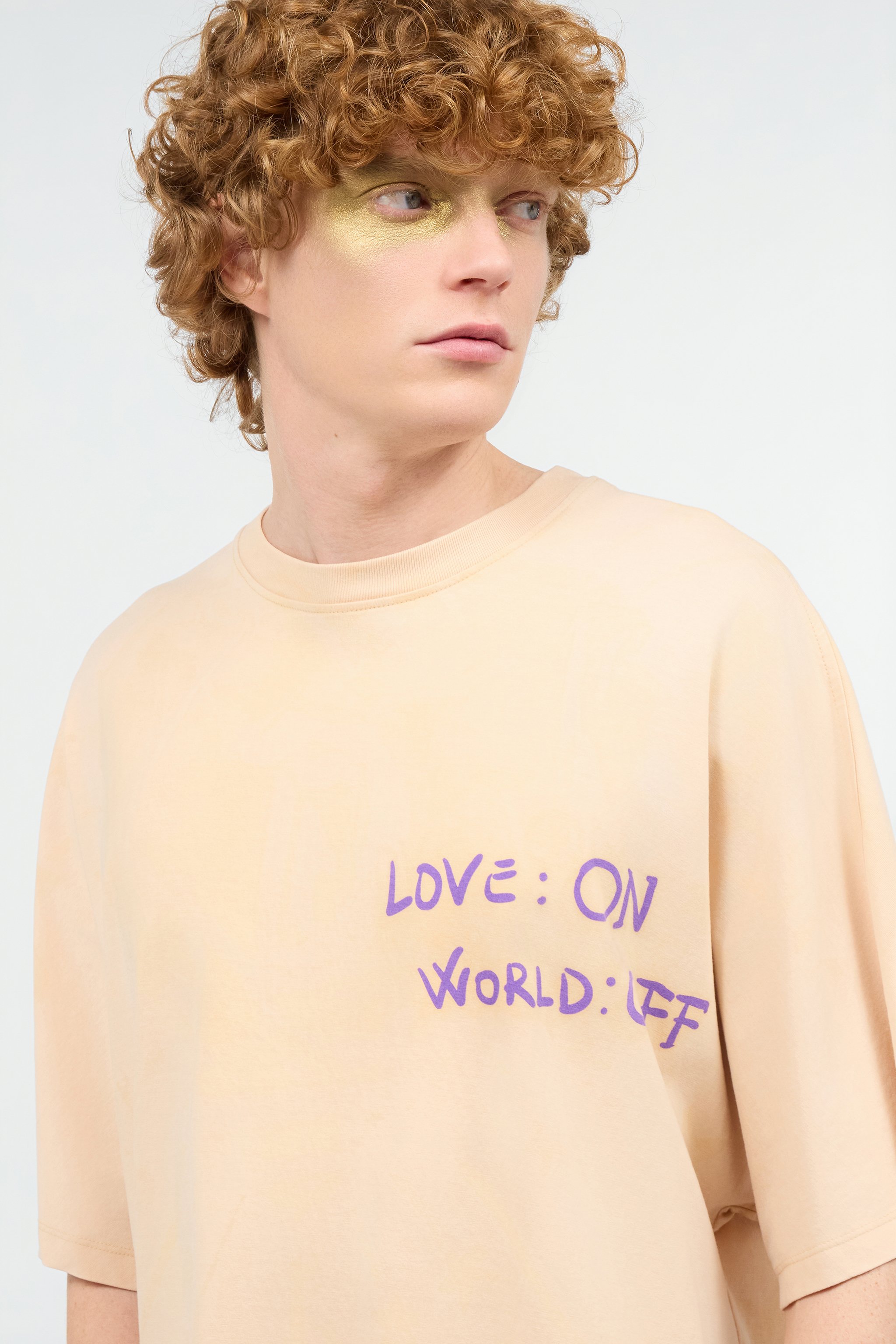 Roberto Cavalli T-shirt With Maxi Back Print In Light Brown