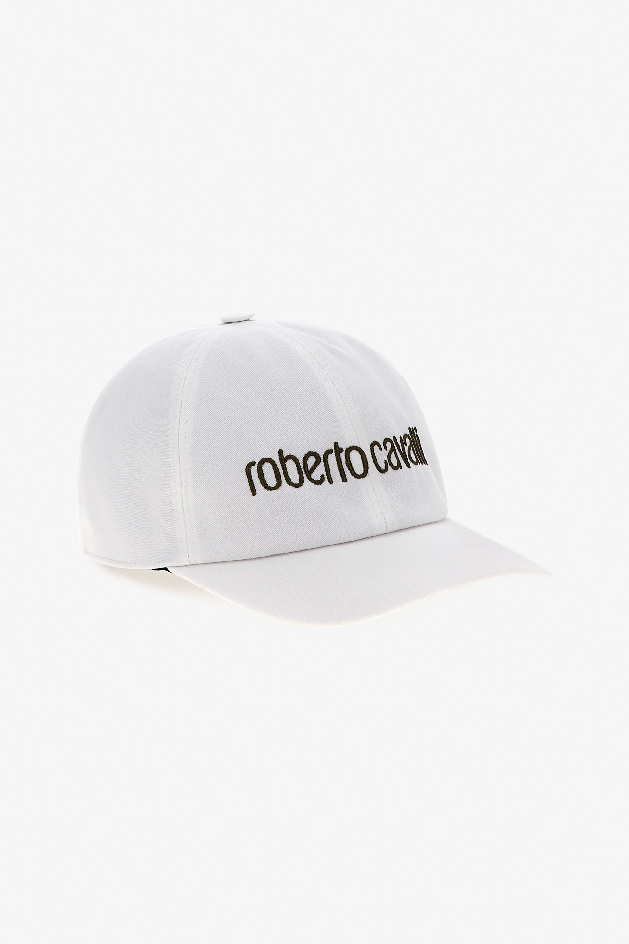 Roberto Cavalli Logo Baseball Cap Twill Fabric - Female - Hats & Caps - White - One Size - Accessories - Image 2