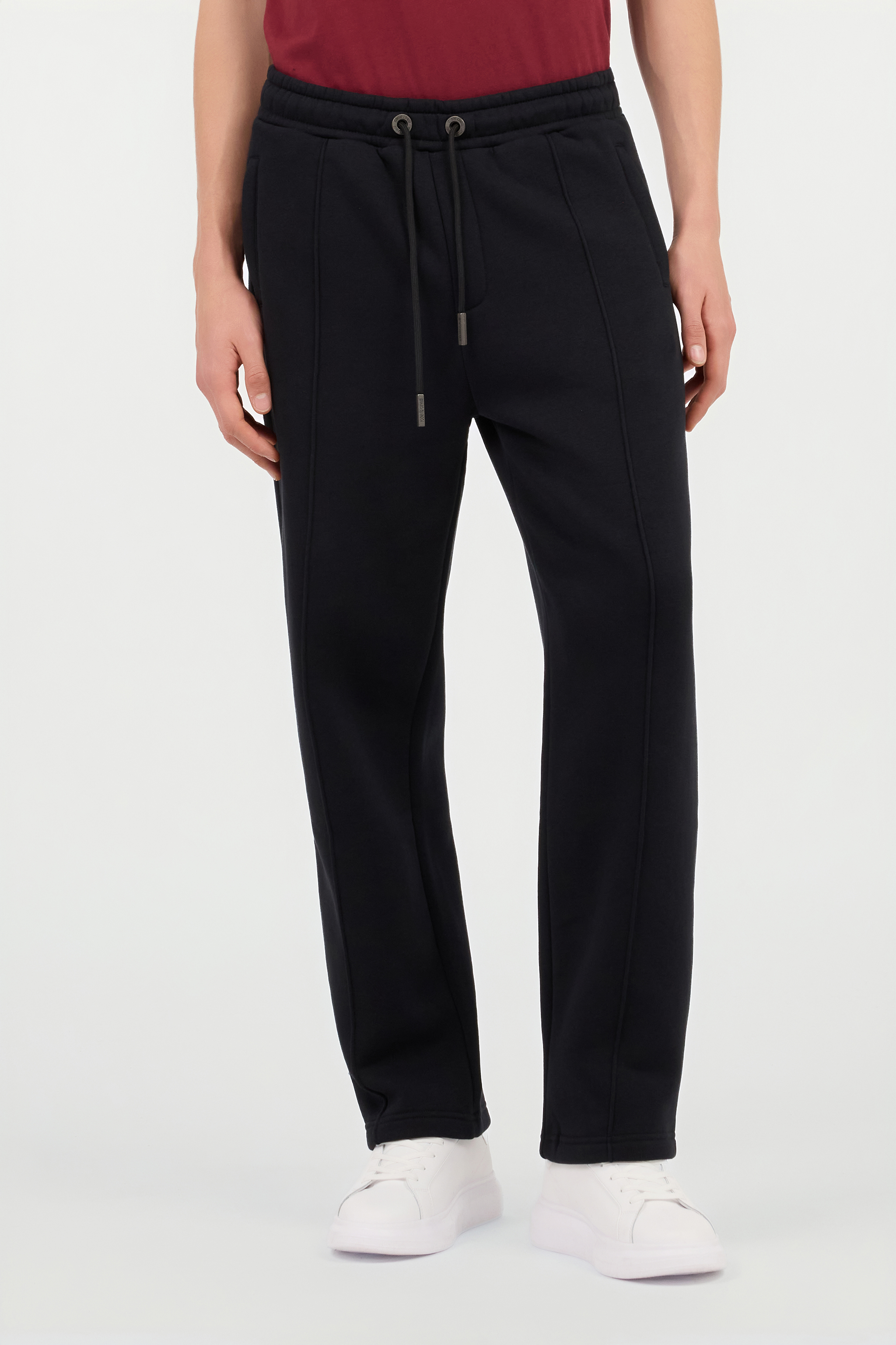 Black Pintuck Trousers