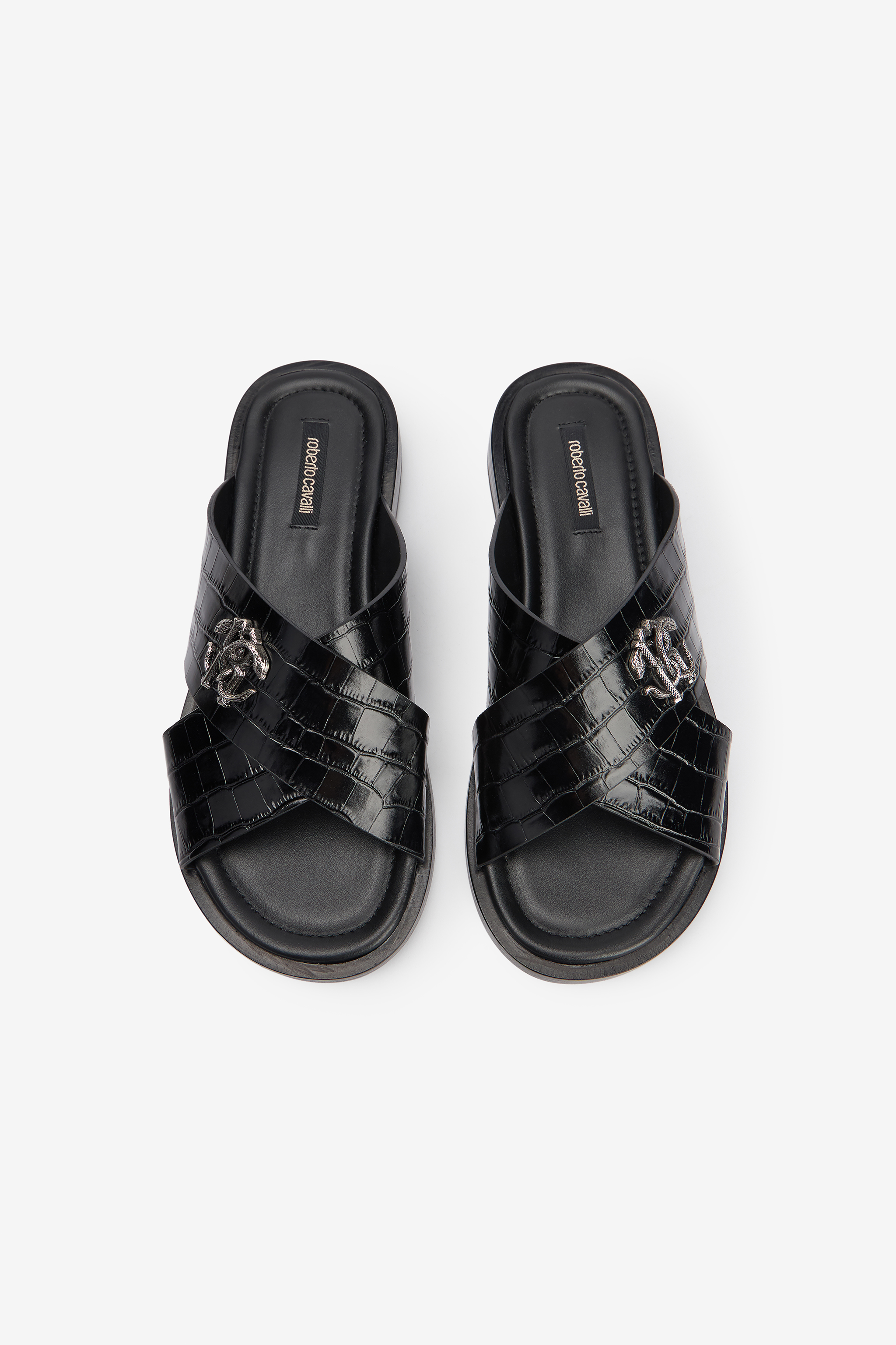 Woven leather sandals