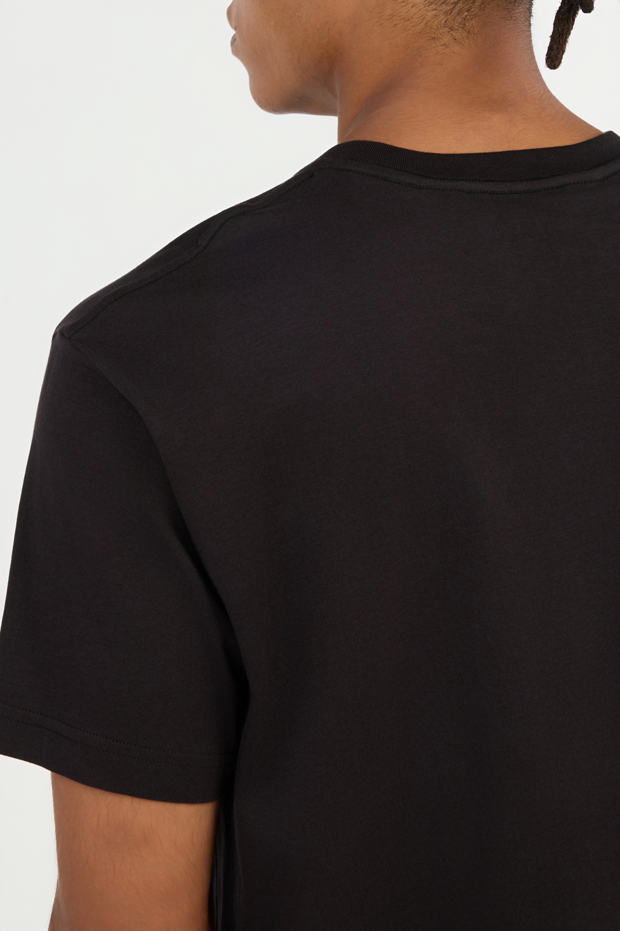 Black T-Shirt With Gold Logo