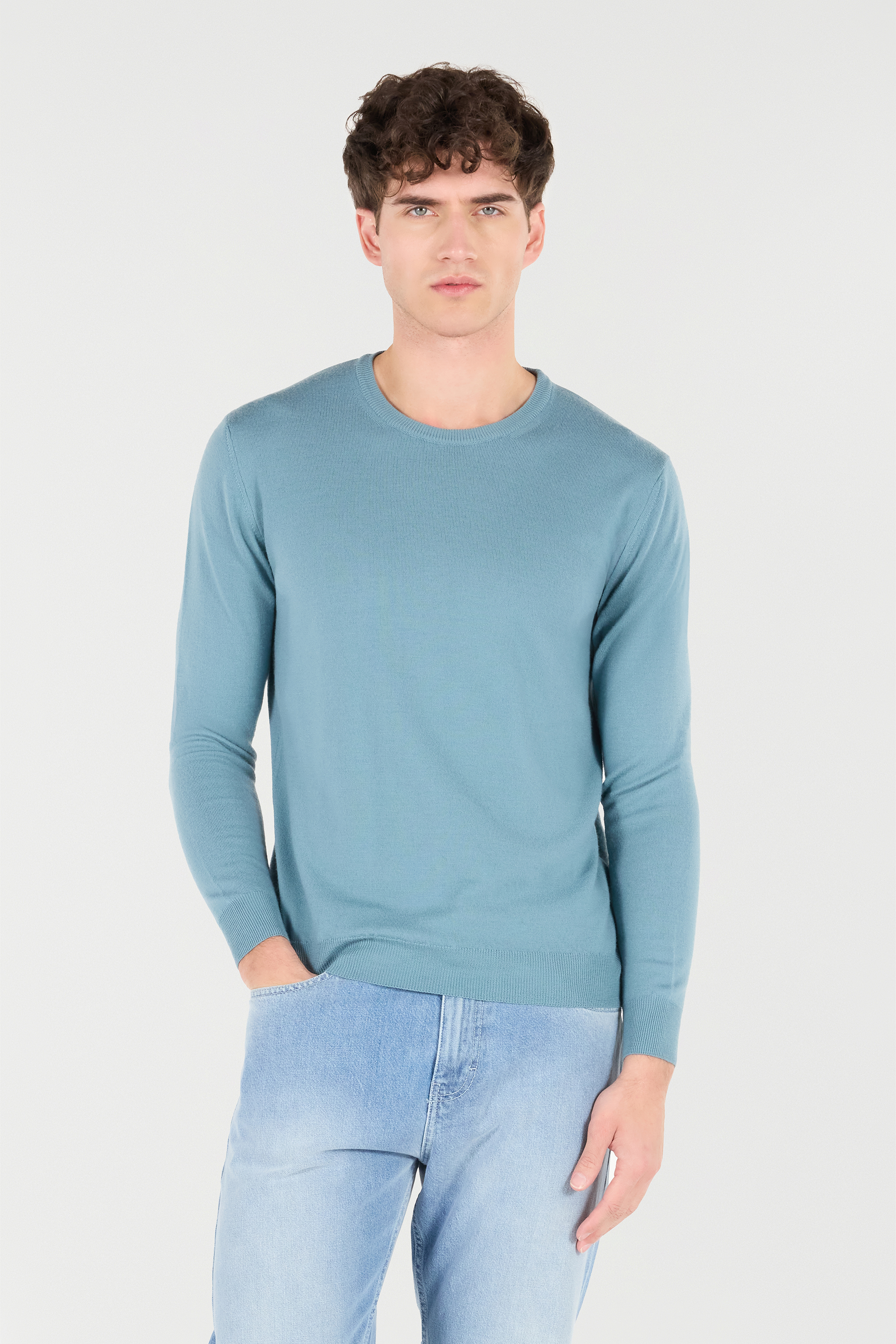 Wool Crew-Neck Sweater