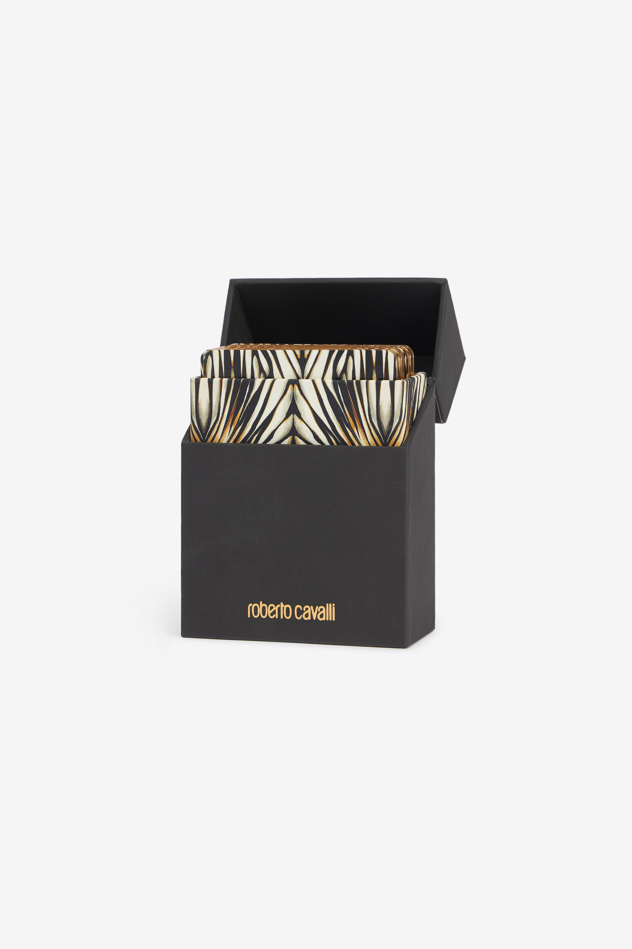 Roberto Cavalli Men's Gold Ray Of Print Playing Cards - Bags & Accessories