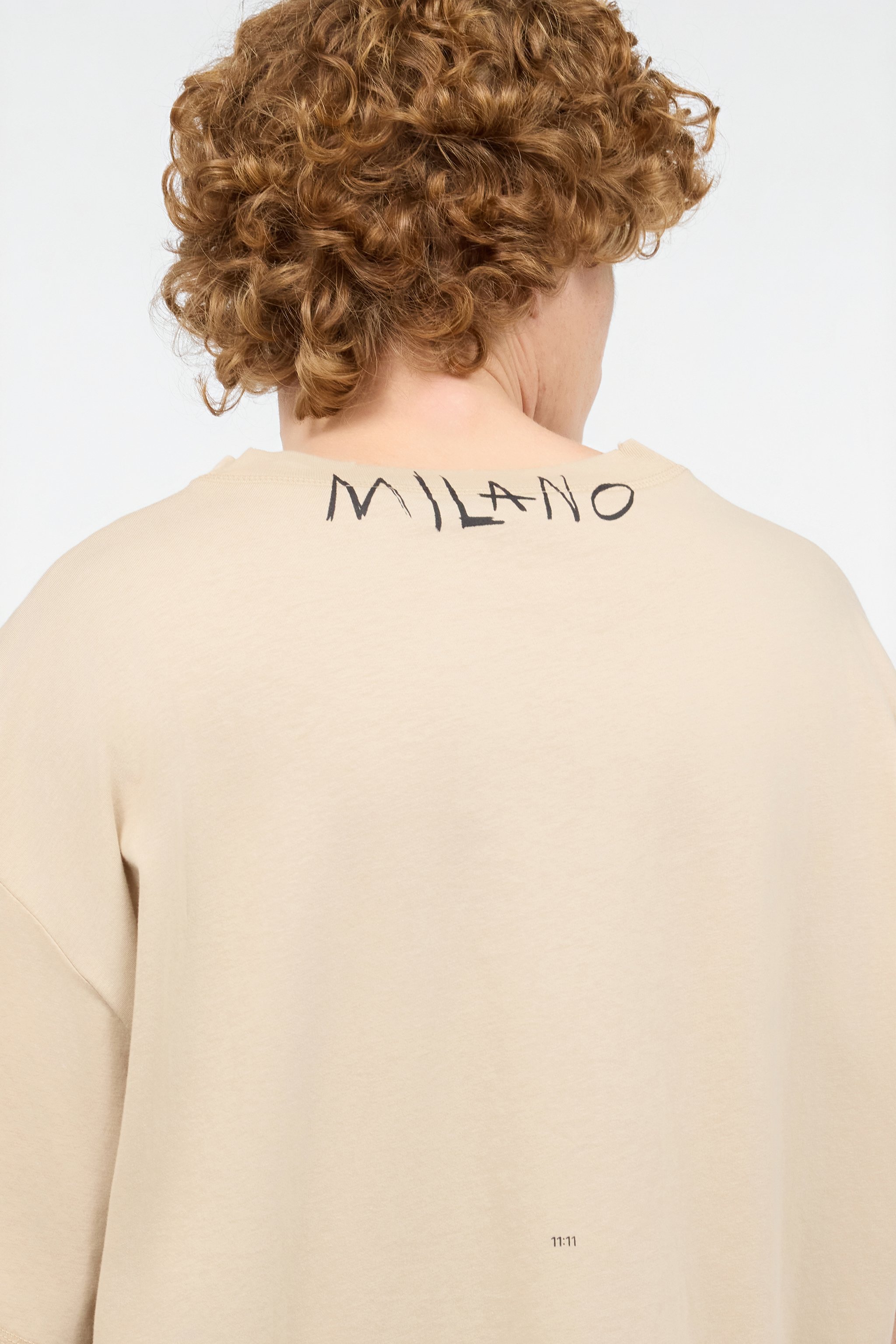 Distressed Crew-Neck T-Shirt With Logo