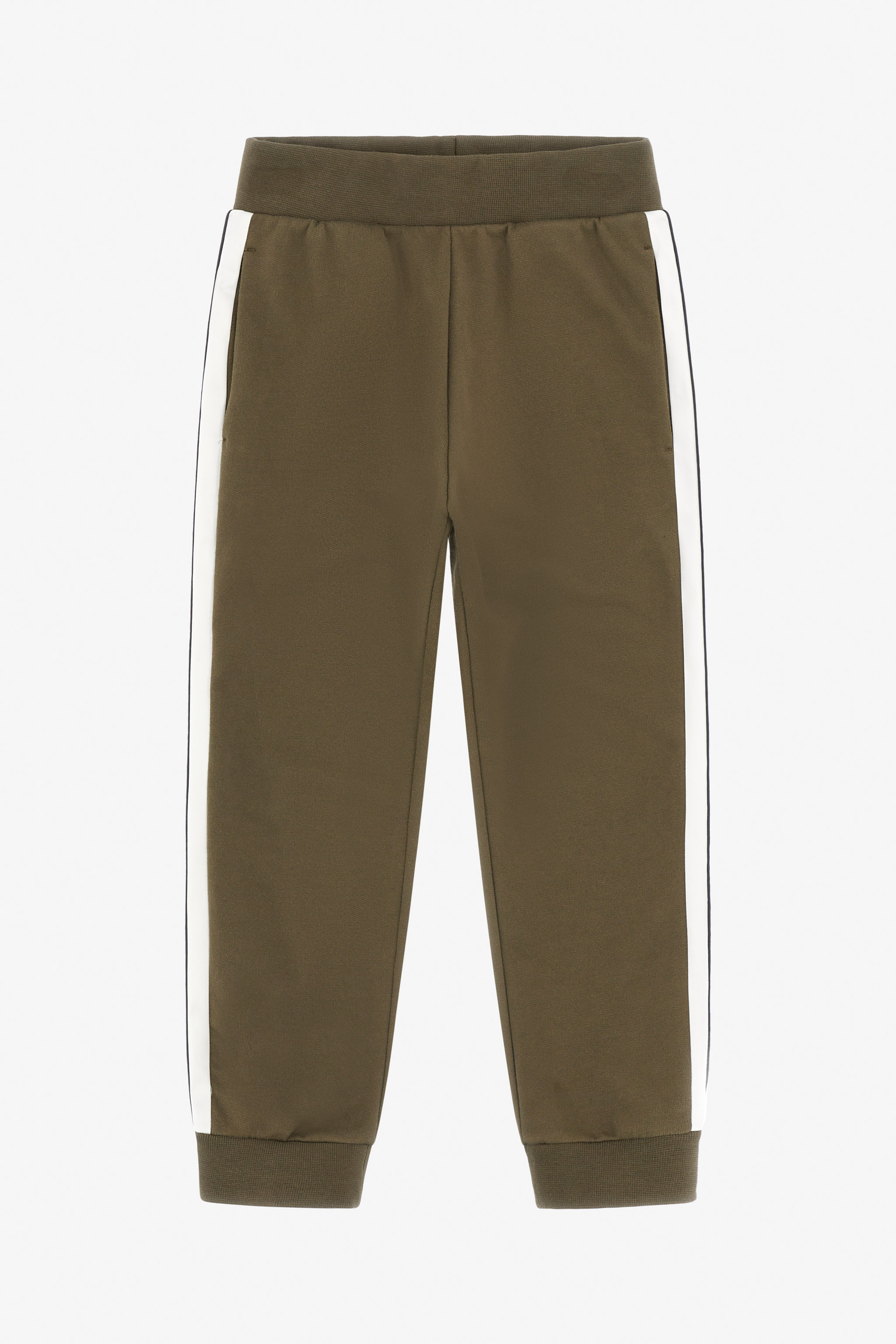 Roberto Cavalli , Sweatpants, Male, Green, 12 Y | 152 Cm, Contrast Side Bands Cotton Joggers - Image 2