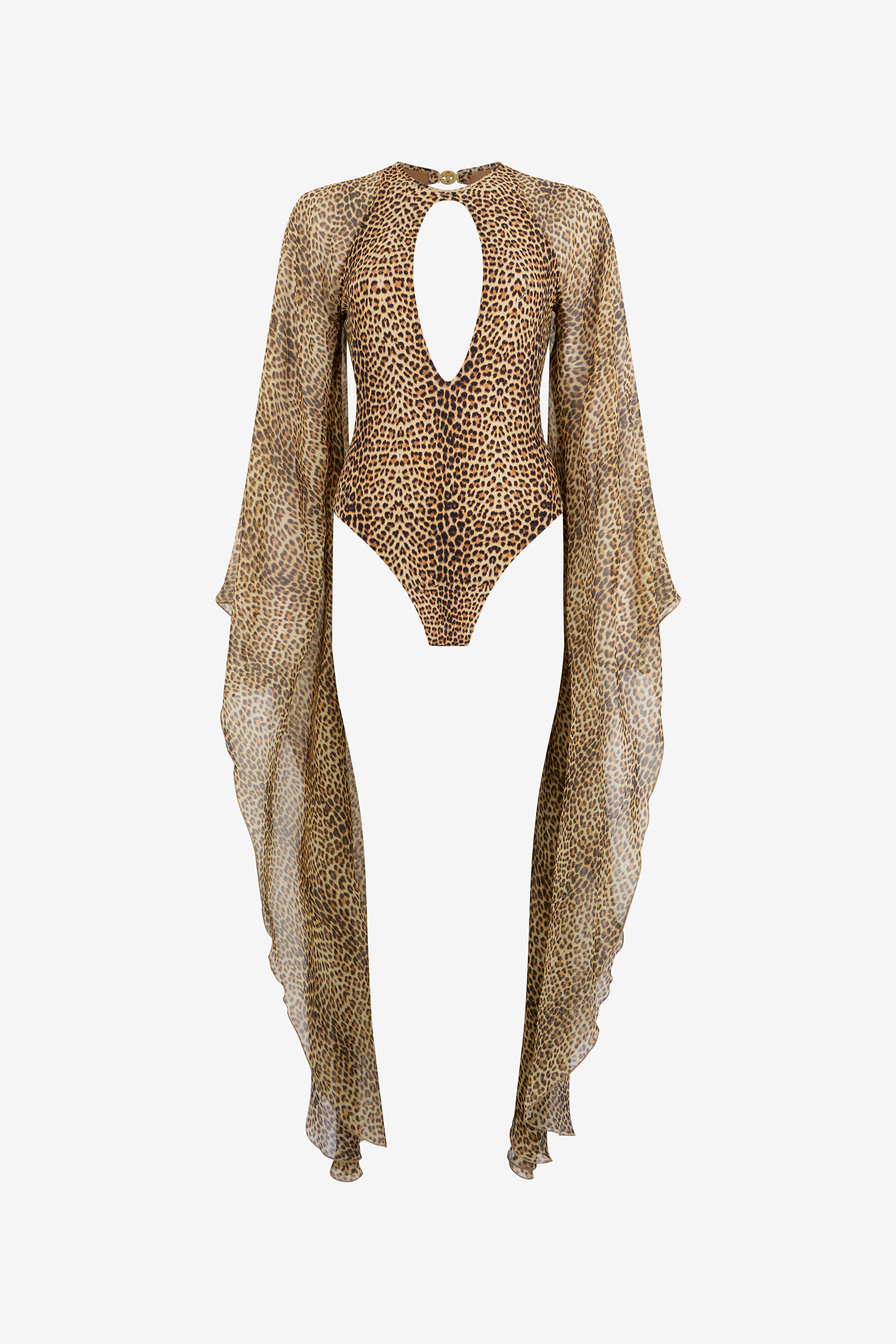 Roberto Cavalli Baby Jaguar Print One-piece Swimsuit In Multi
