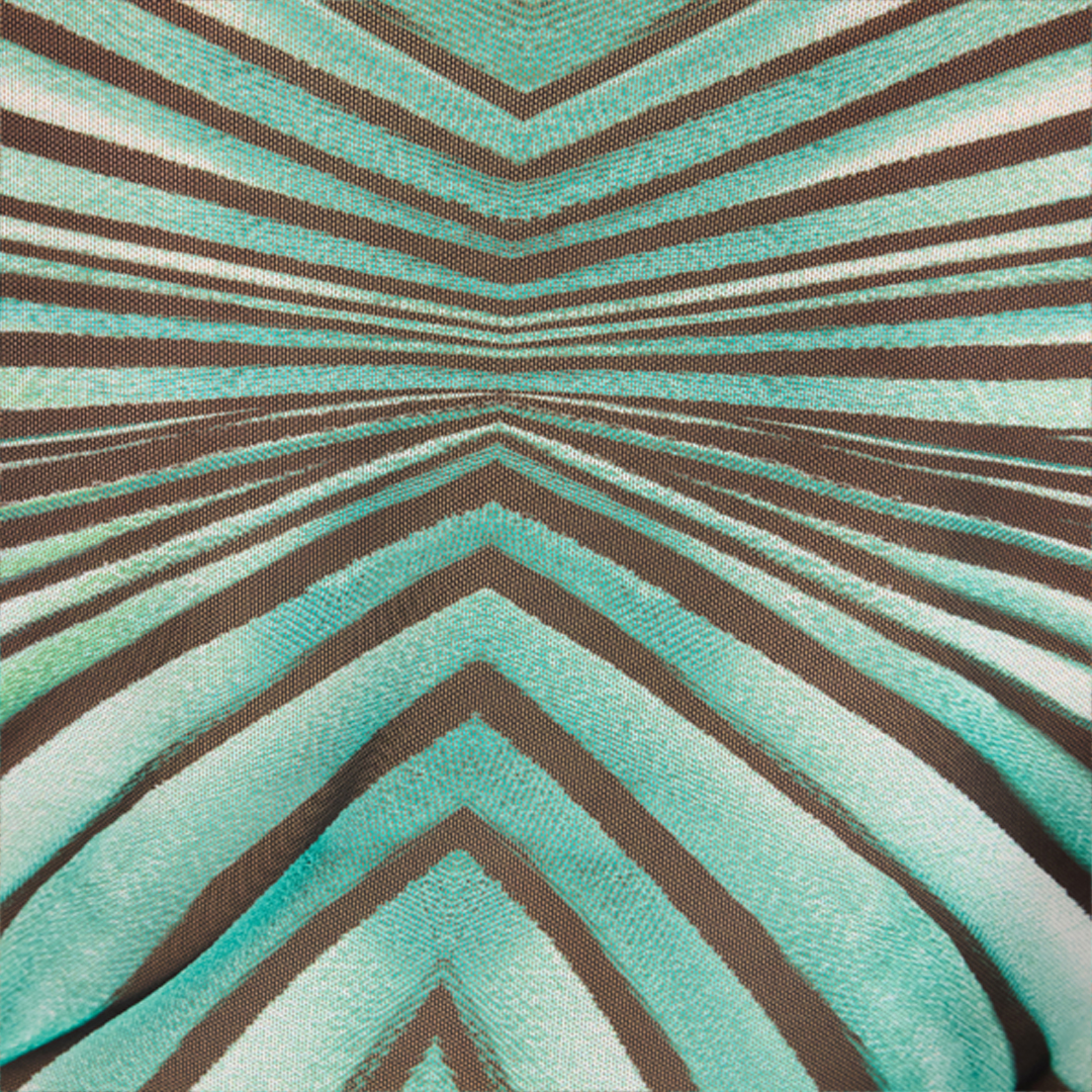 Roberto Cavalli Ray Of Sea Print Cropped T-shirt
