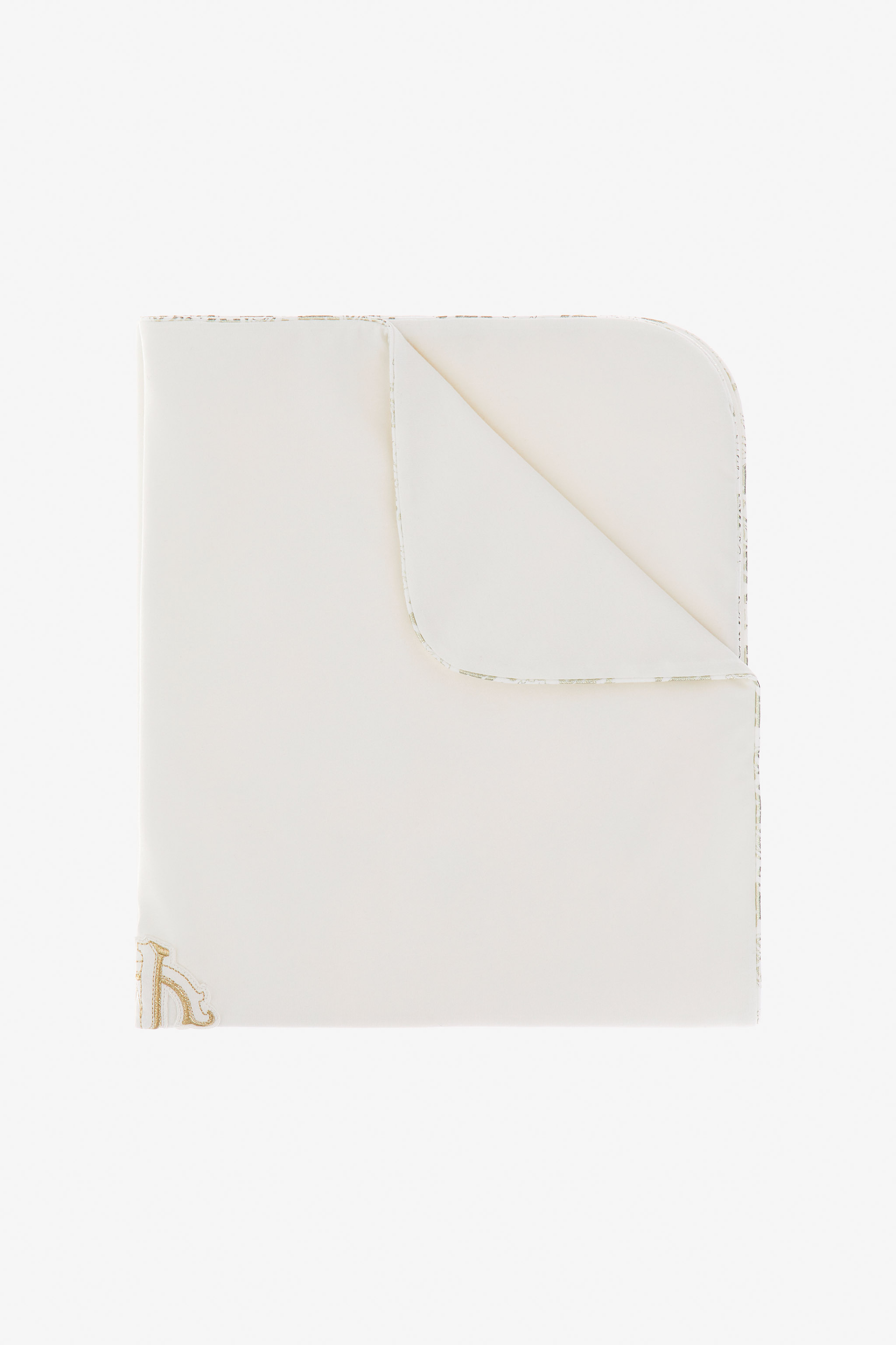 Roberto Cavalli Rc Monogram-print Baby Blanket In White