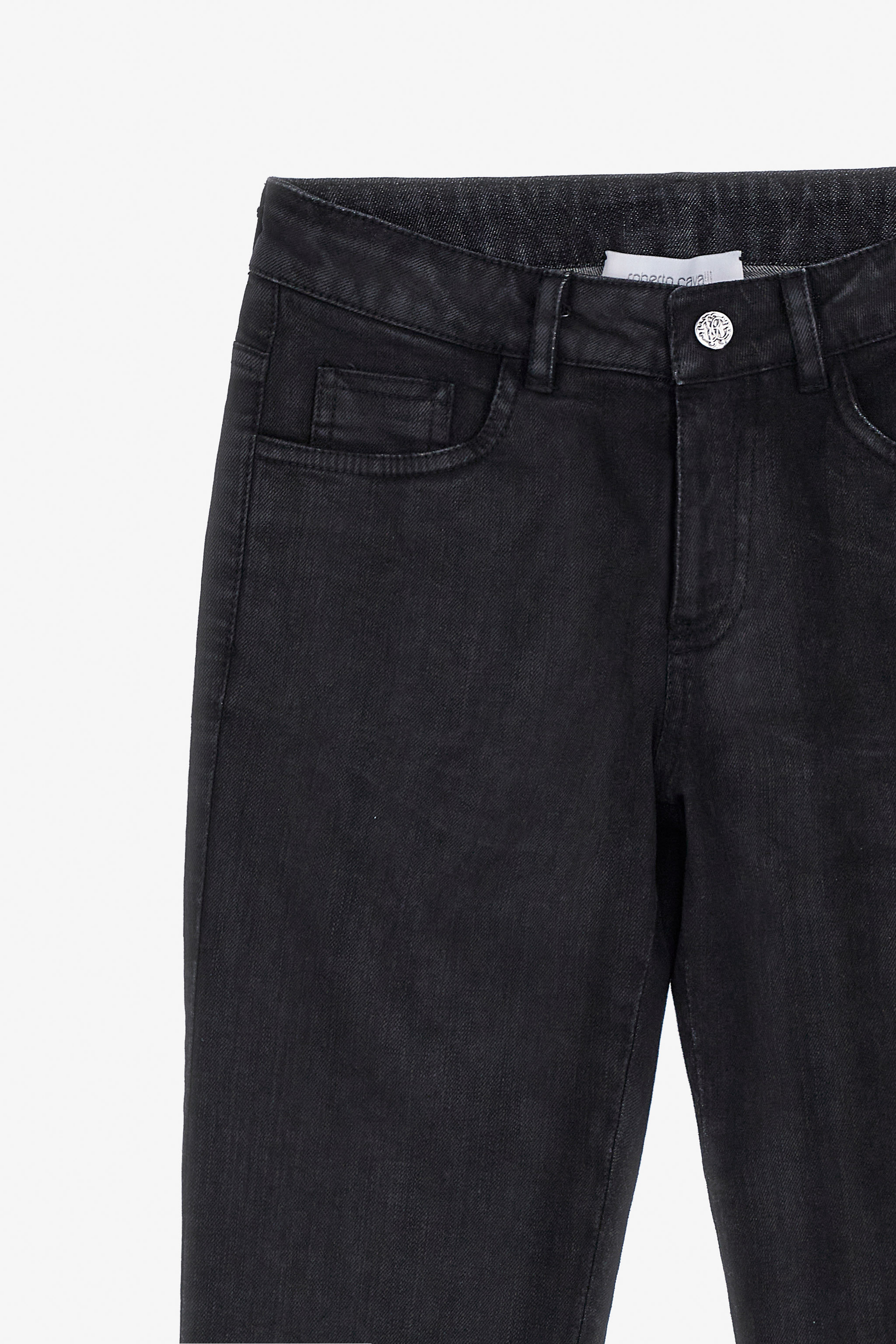 Roberto Cavalli Rc Logo Jeans In Black