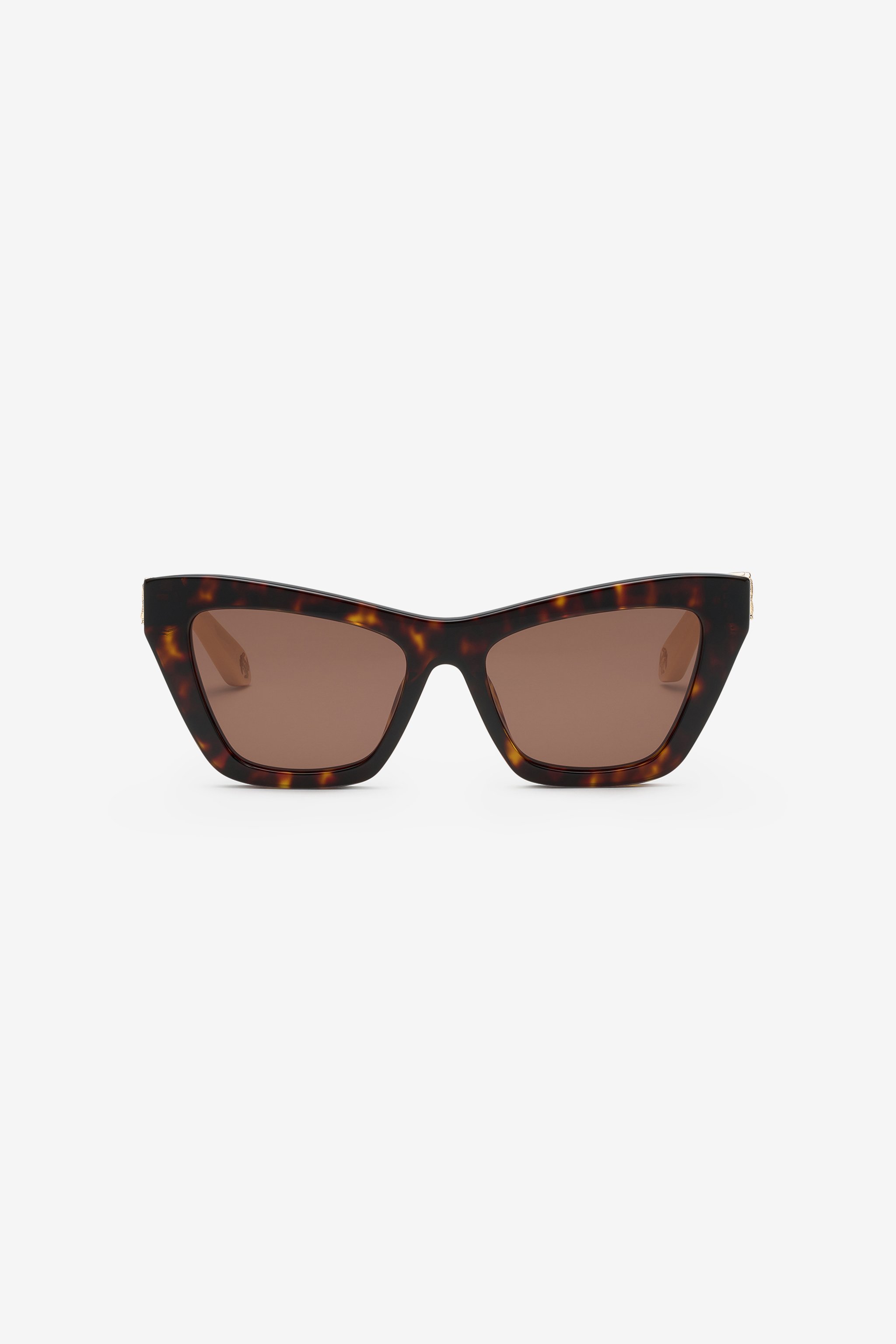 Roberto Cavalli Cat-eye Sunglasses In Avana Lucida 743y