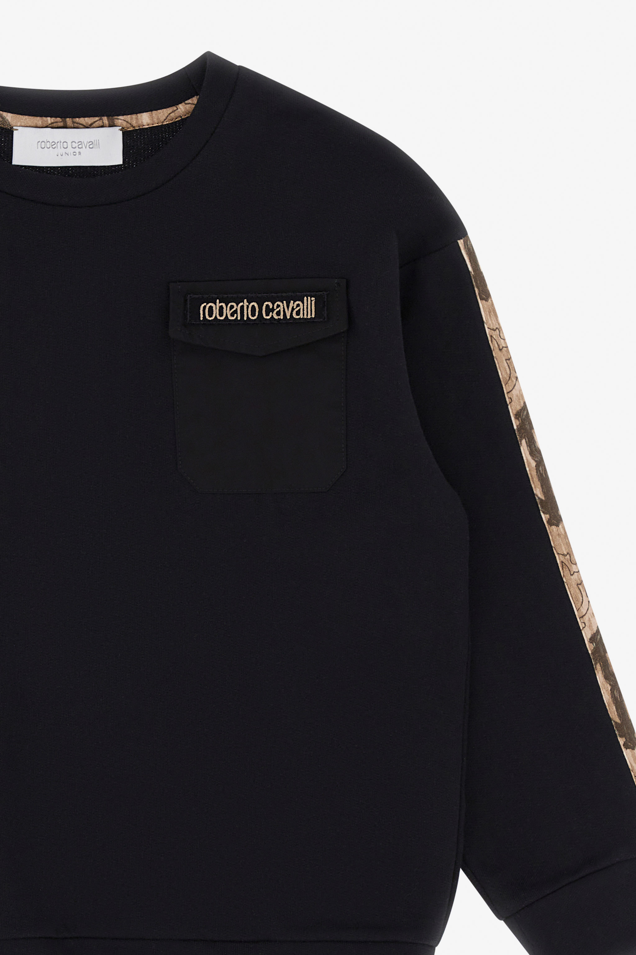 Roberto Cavalli Rc Logo Sweatshirt In Black