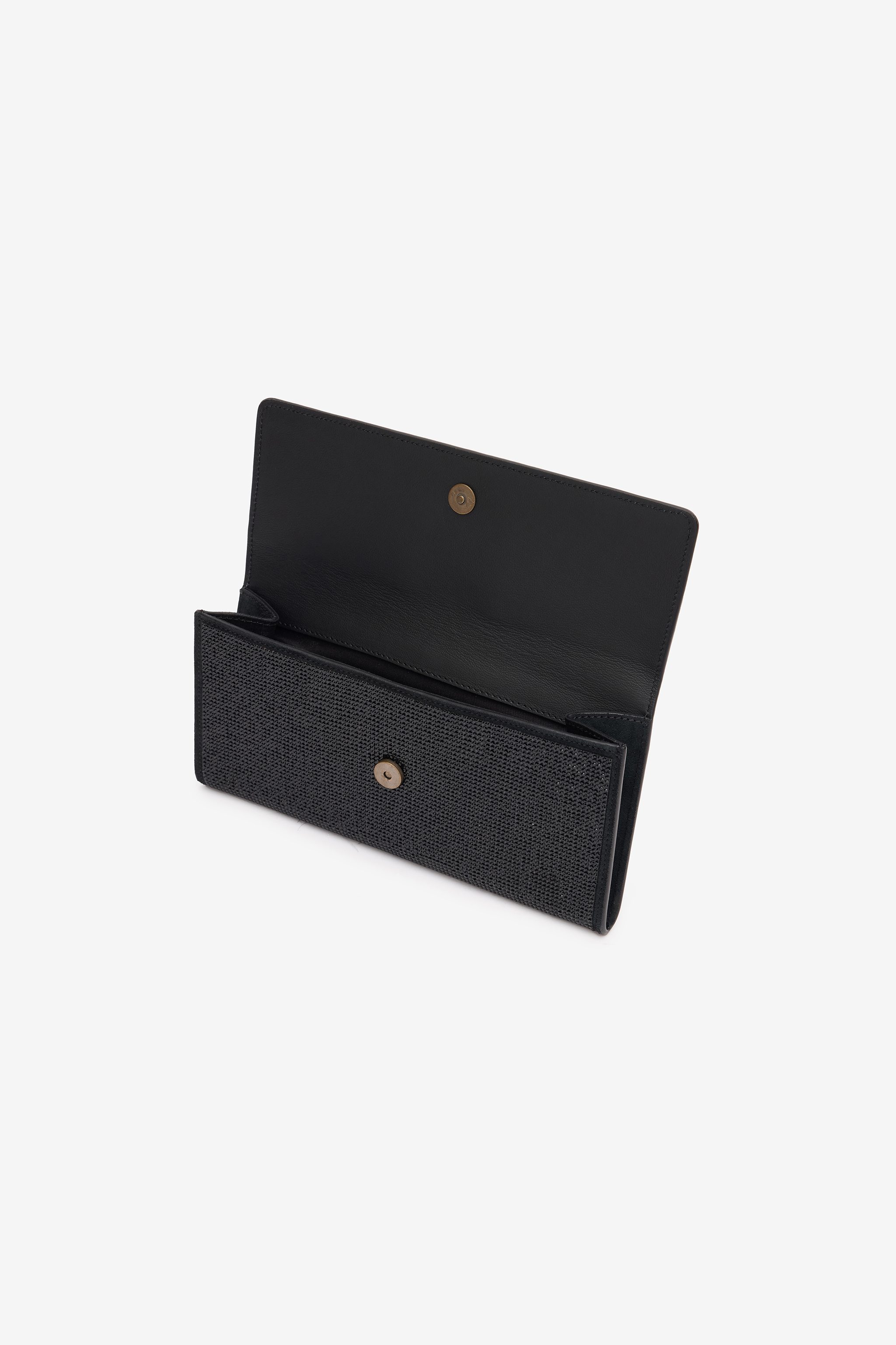 ROBERTO CAVALLI CLUTCH WITH CRYSTALS AND MIRROR SNAKE MONOGRAM