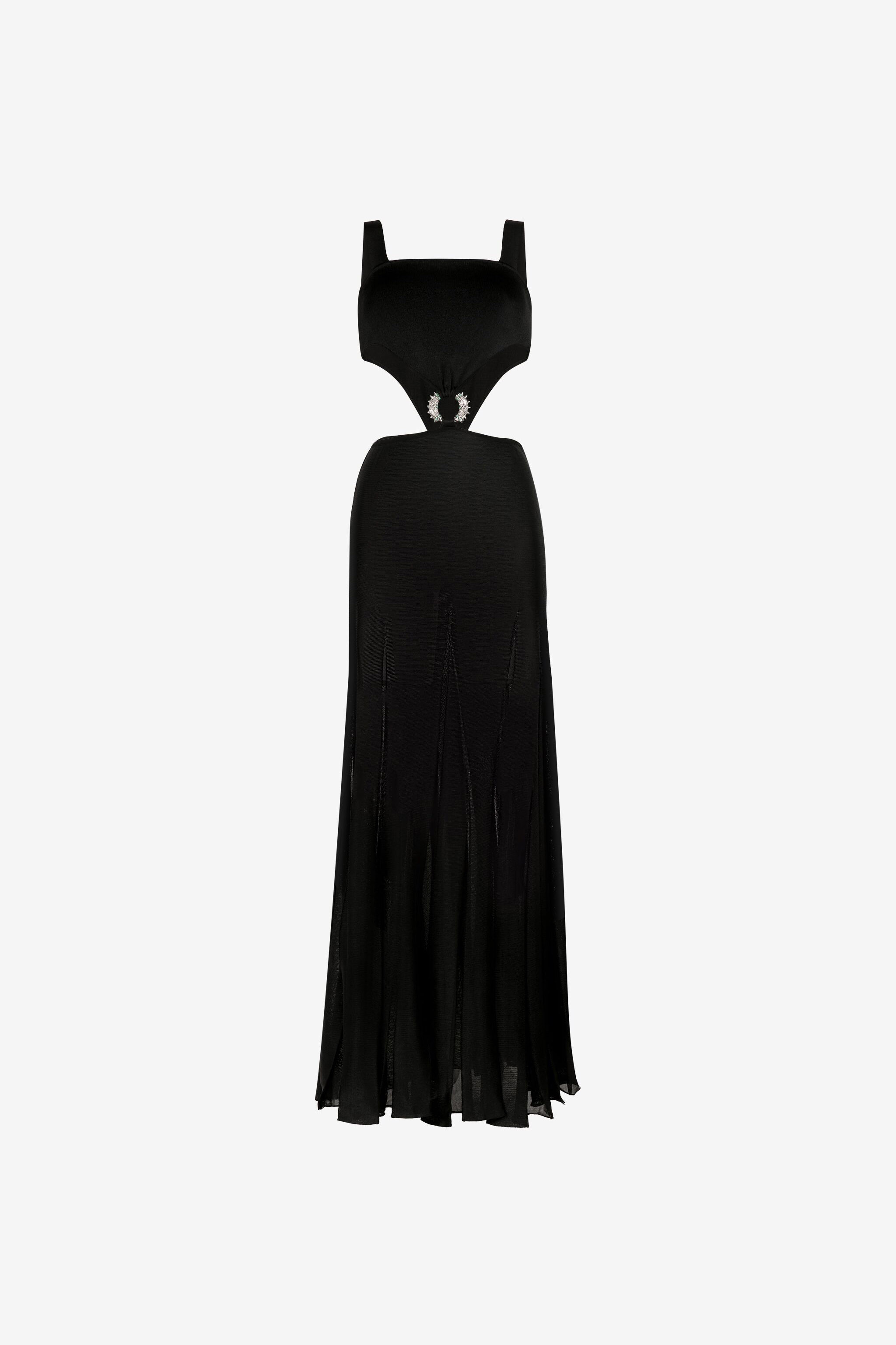 ROBERTO CAVALLI MAXI KLEID MIT CUT-OUT
