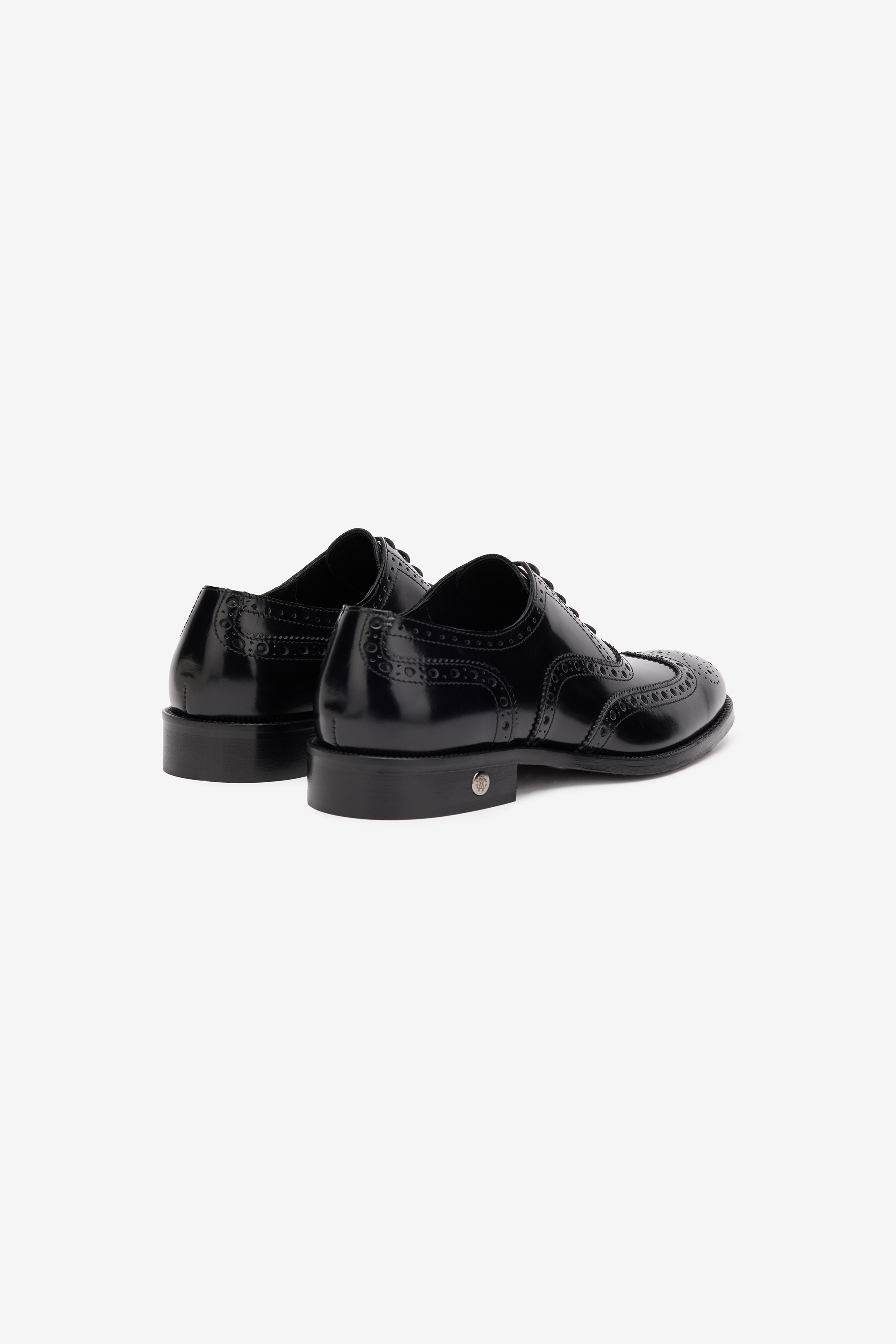Roberto Cavalli Brogue Derby Loafers In Black