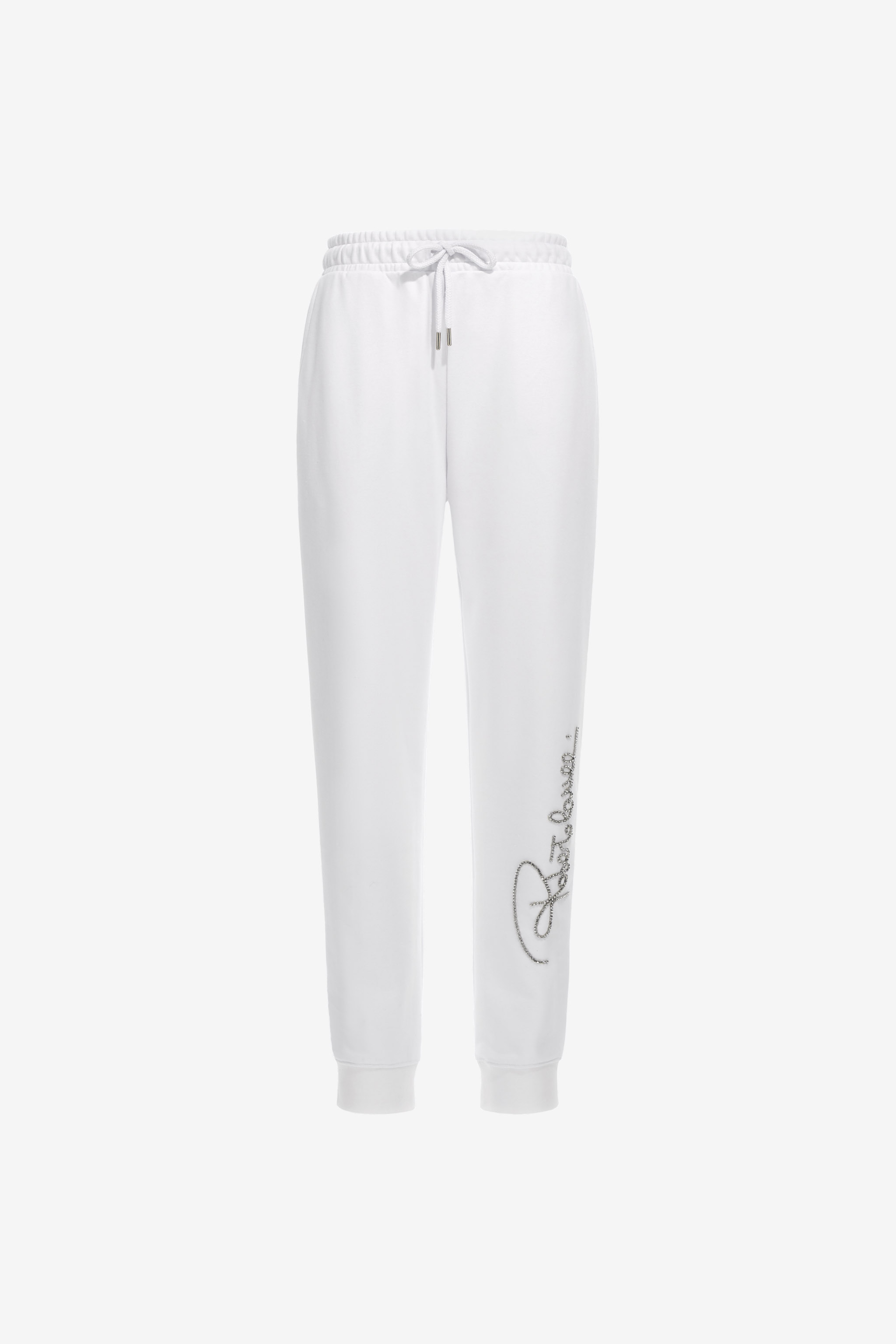 Roberto Cavalli Sporty Pants With Signature In White