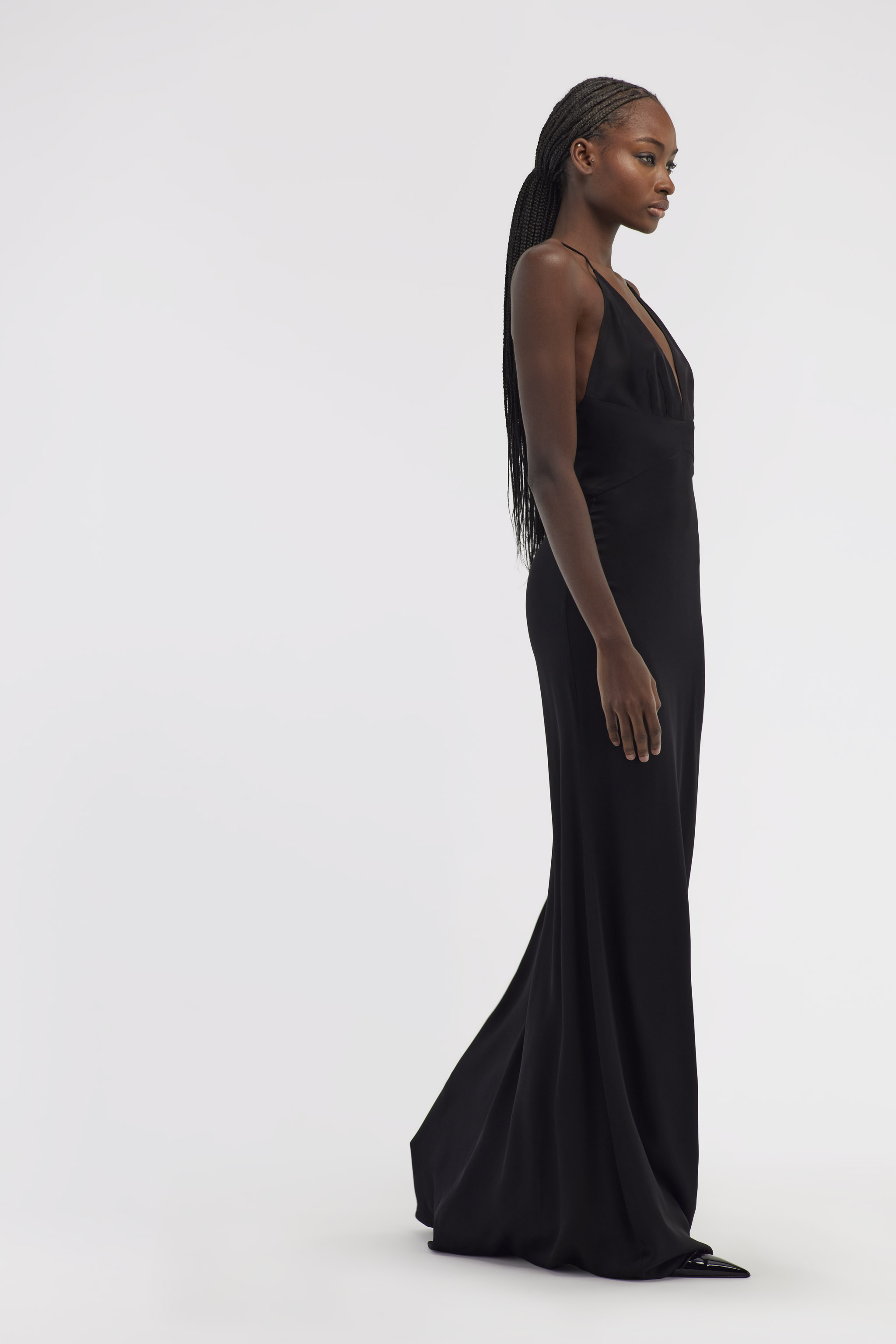 Roberto Cavalli Slip Dress With Rc In Black