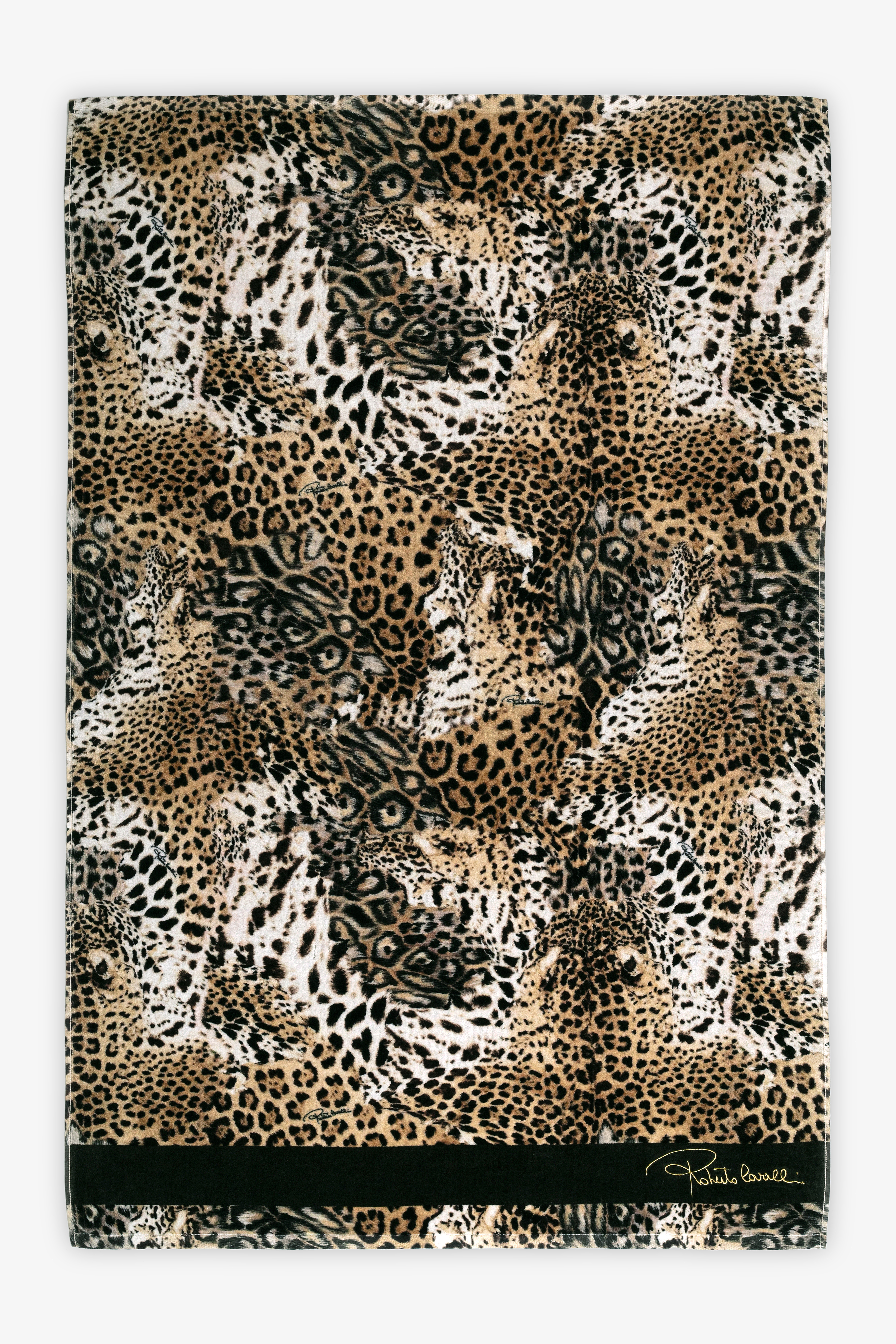 Roberto Cavalli Jaguar Skin Print Towel - Textiles Jaguar Skin