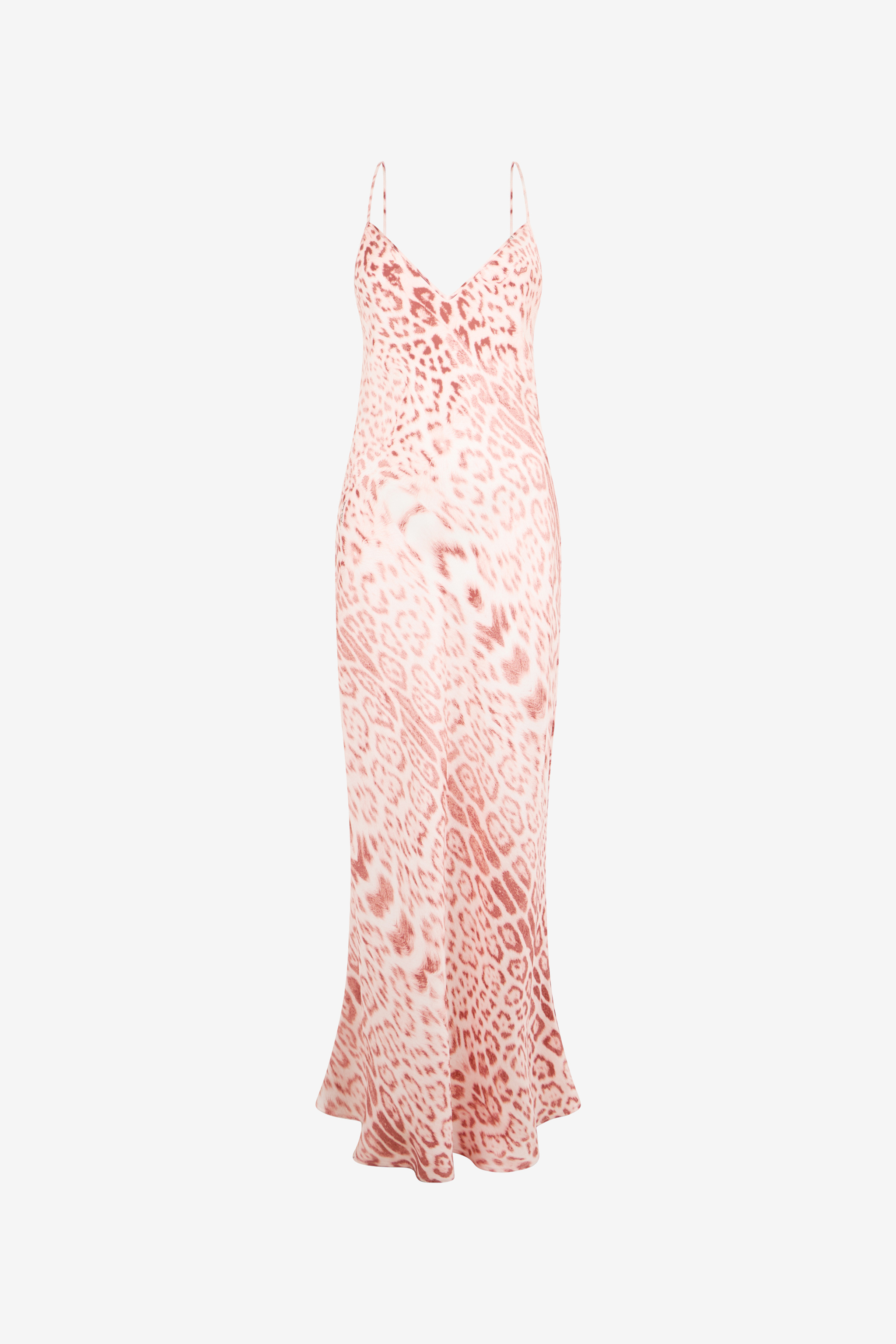 Roberto Cavalli Women's Pink Jaguar Print Slip Dress - Maxi Dresses