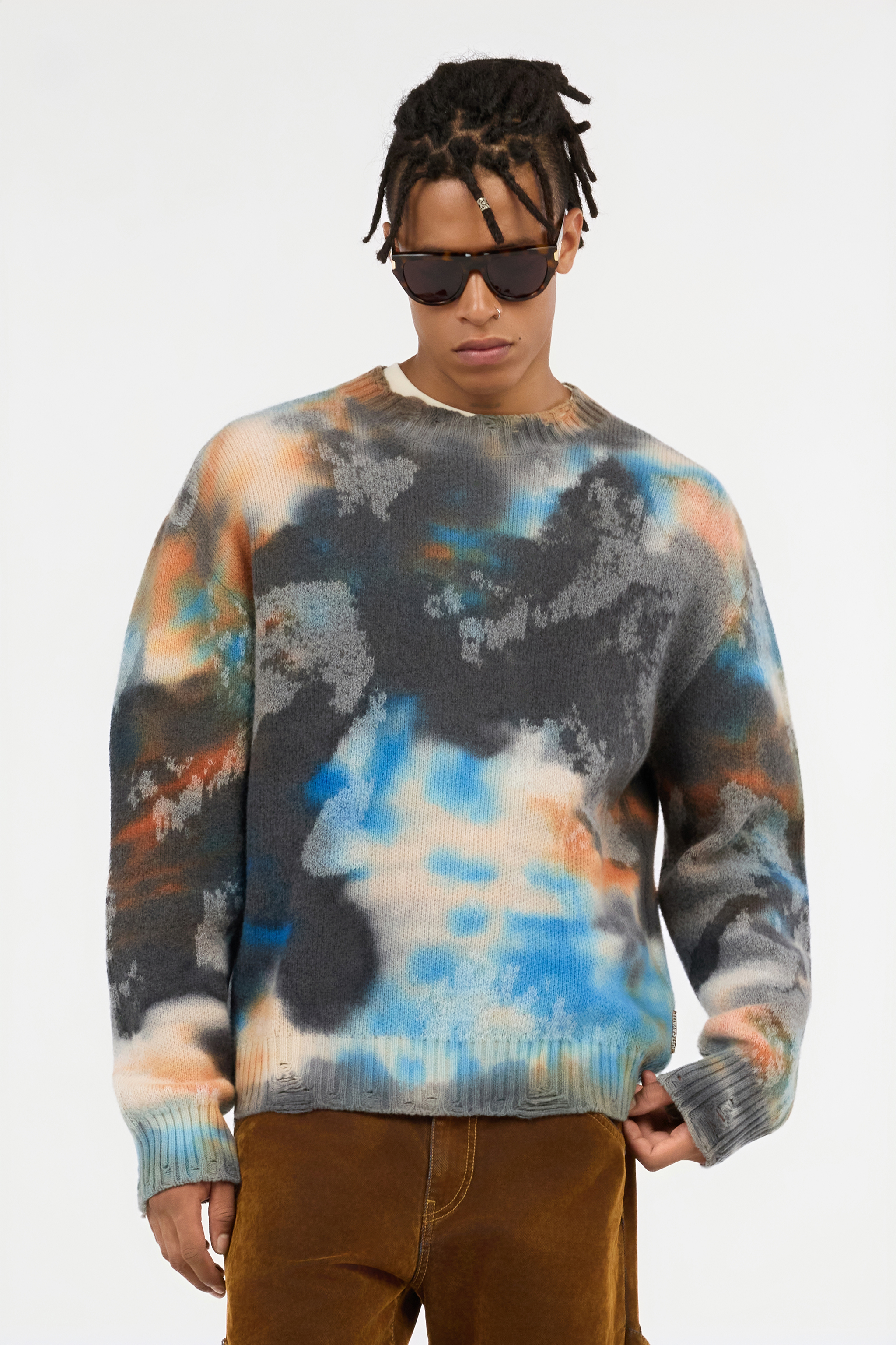 Rusty Stain Print Sweater