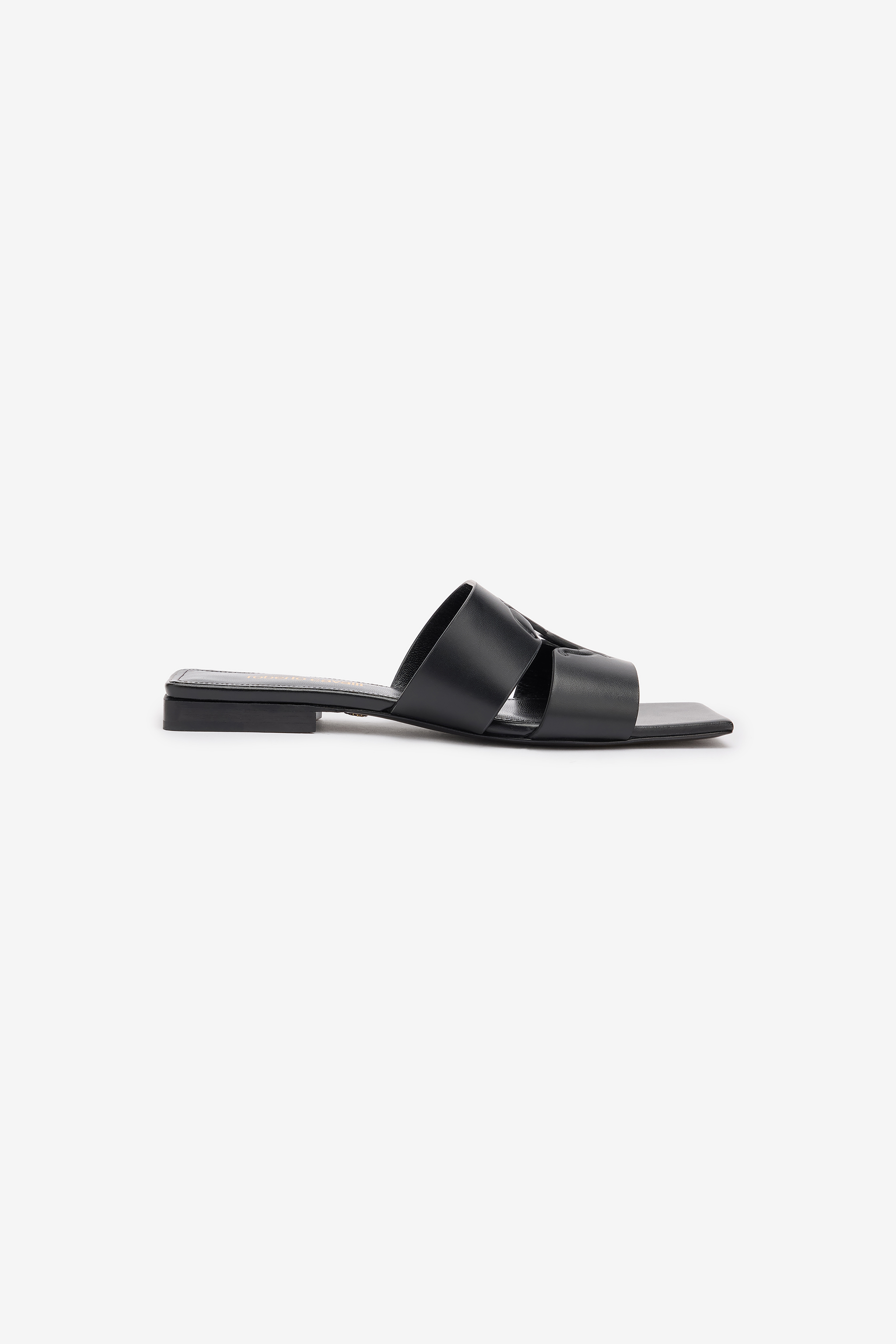 Roberto Cavalli Slides Mit Quadratischer Spitze In Nero 191101