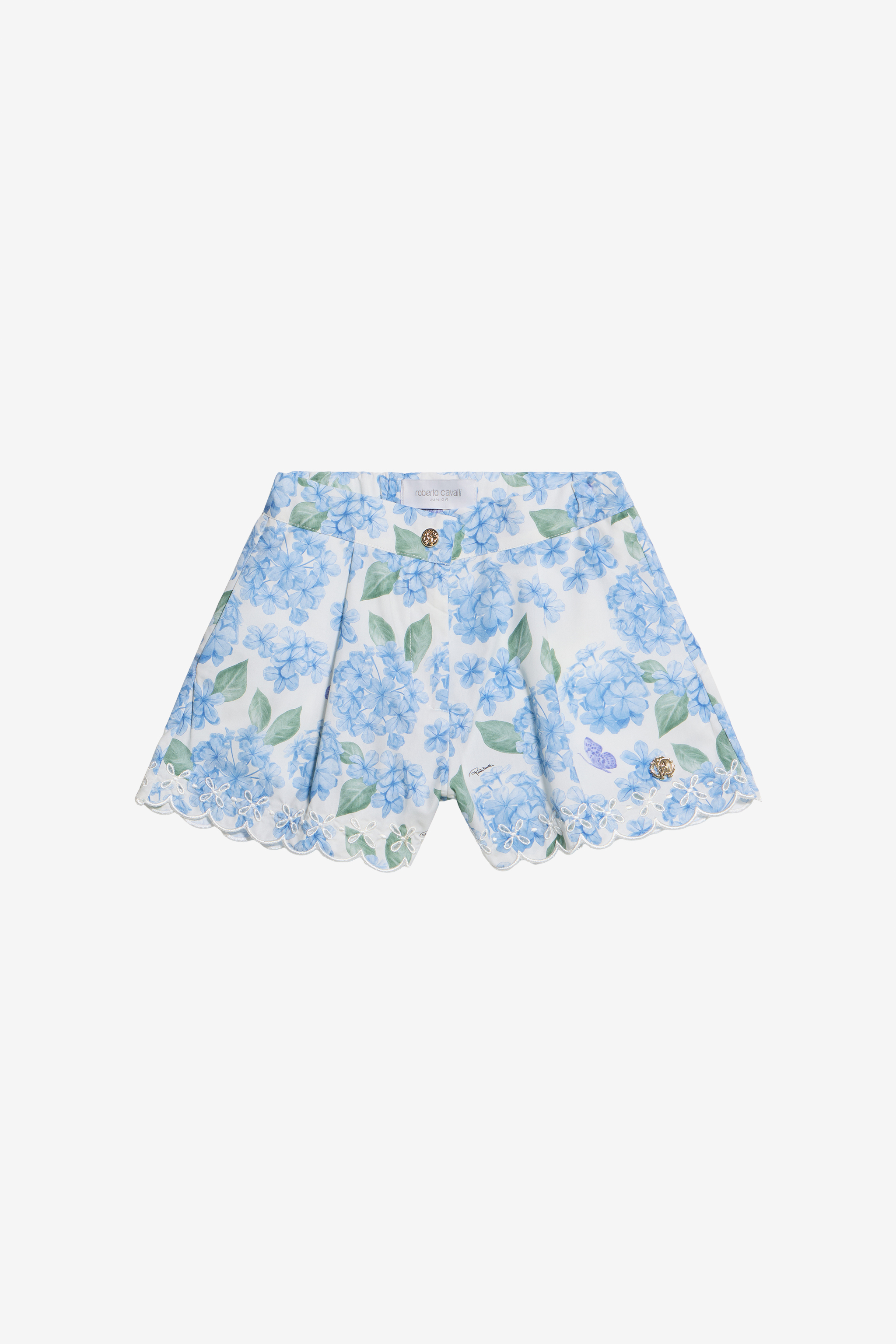 Roberto Cavalli Plumago Print Cotton Shorts | Thumbnail 5