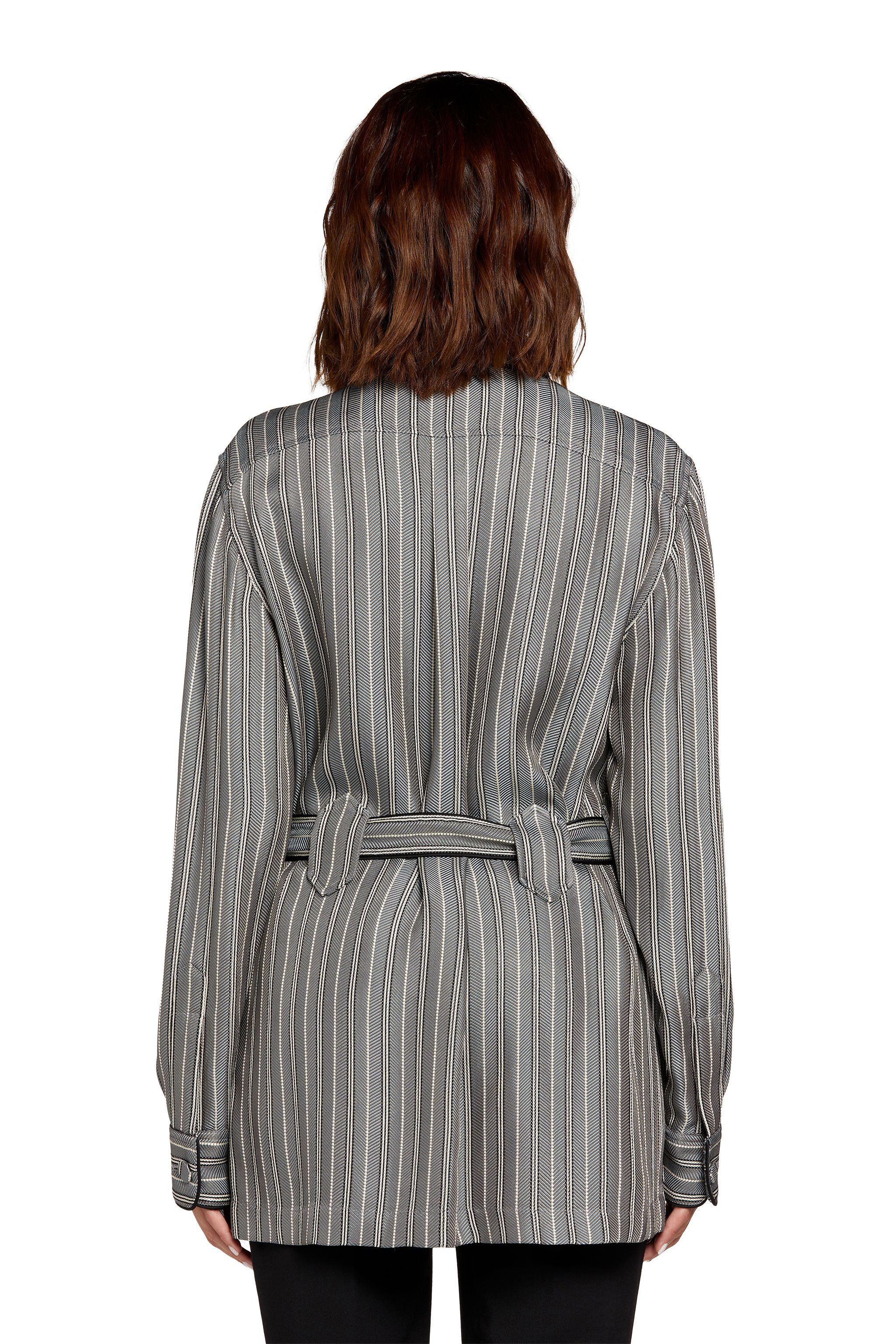 Roberto Cavalli Jacket In Taupe/pewter