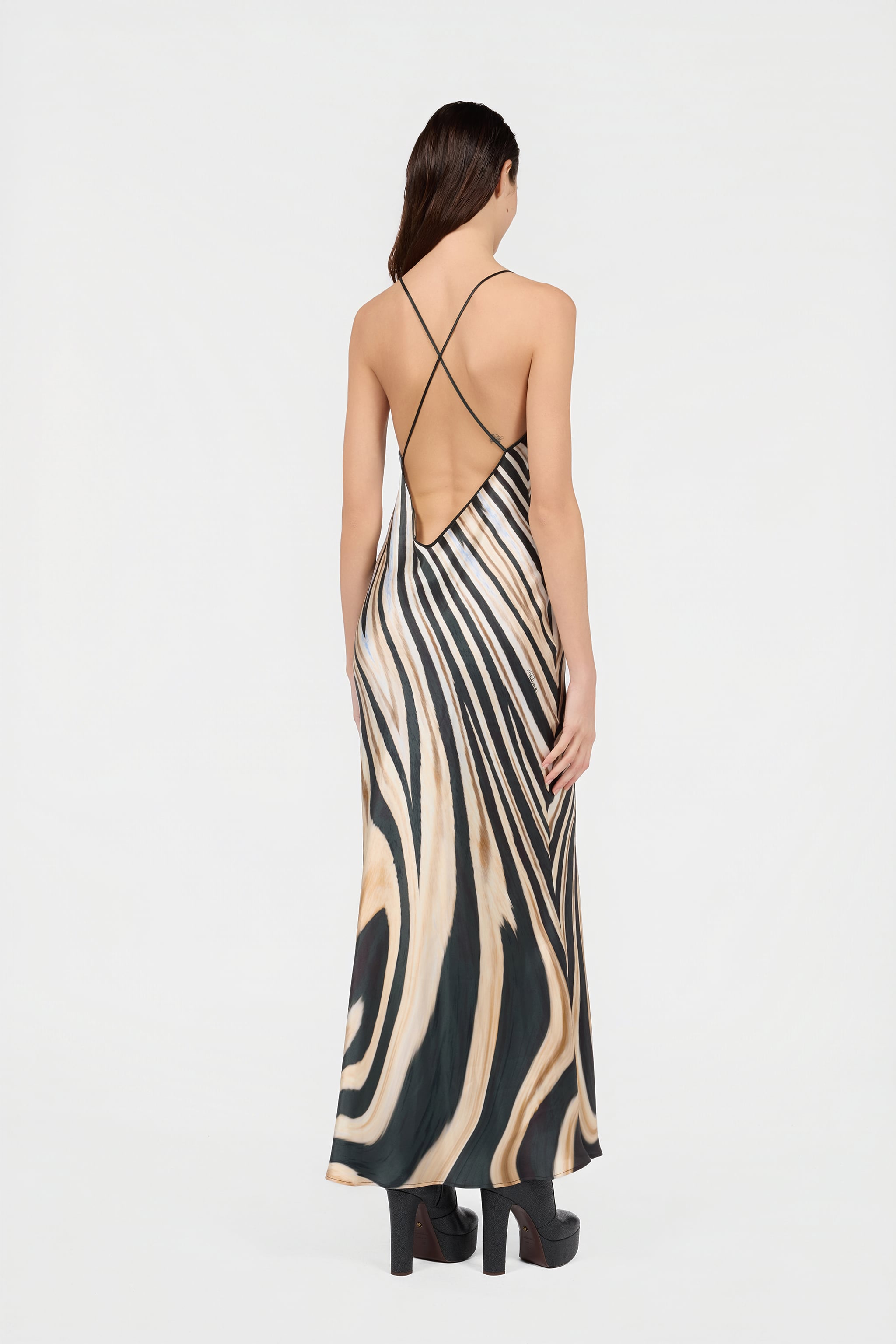 Roberto Cavalli Zebra Print Slip Dress | Thumbnail 3 Roberto Cavalli Zebra Print Slip Dress | Thumbnail 3