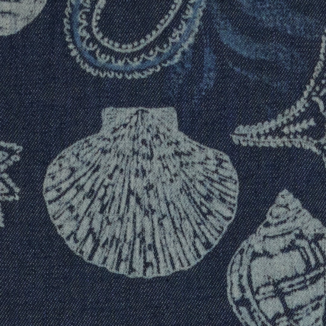  Roberto Cavalli Cotton Dress With Marine Print And Flounce - Female Baby Girls (6m-3y) Dark Blue 03a 