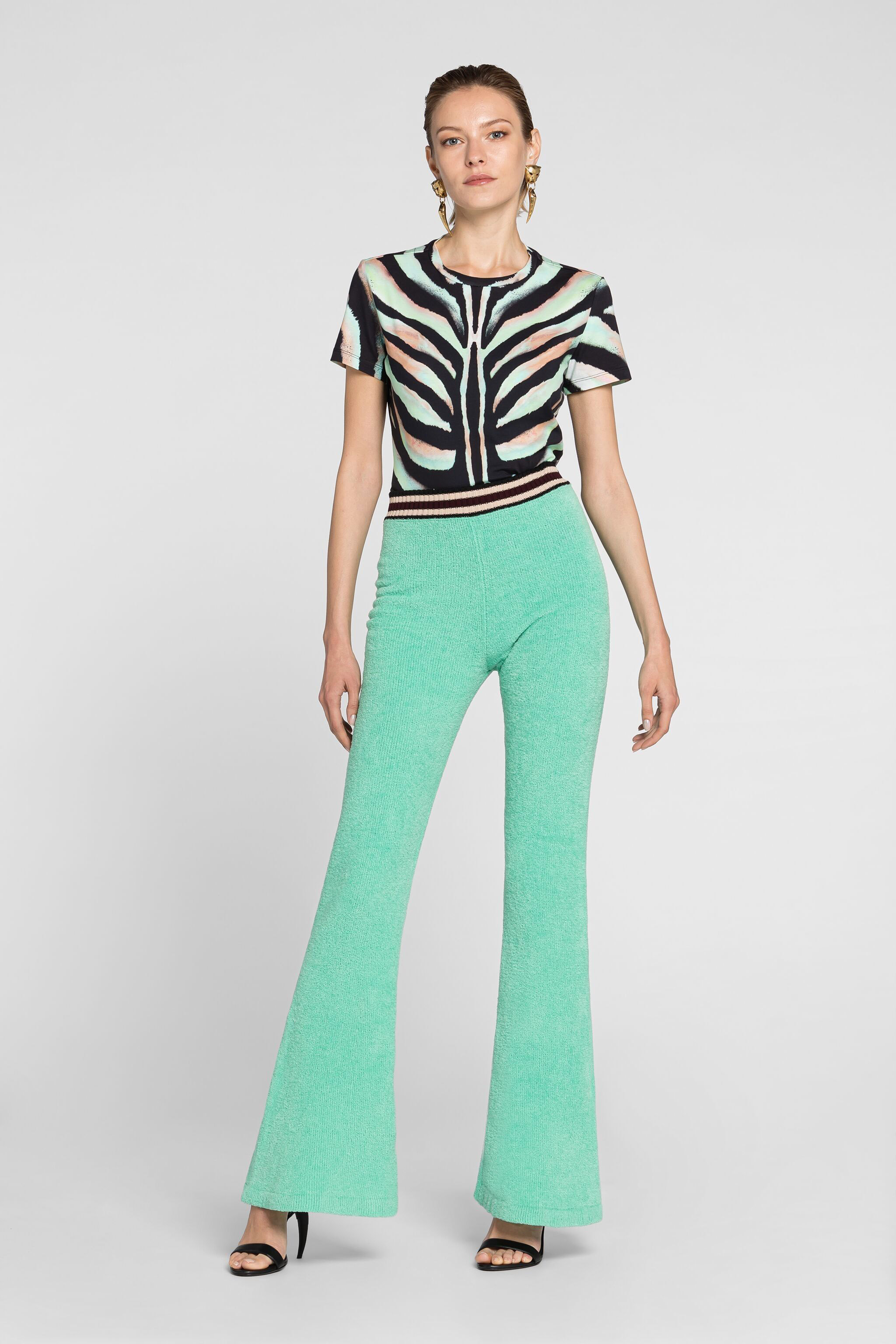 Logo-Embroidered Flared Sweatpants