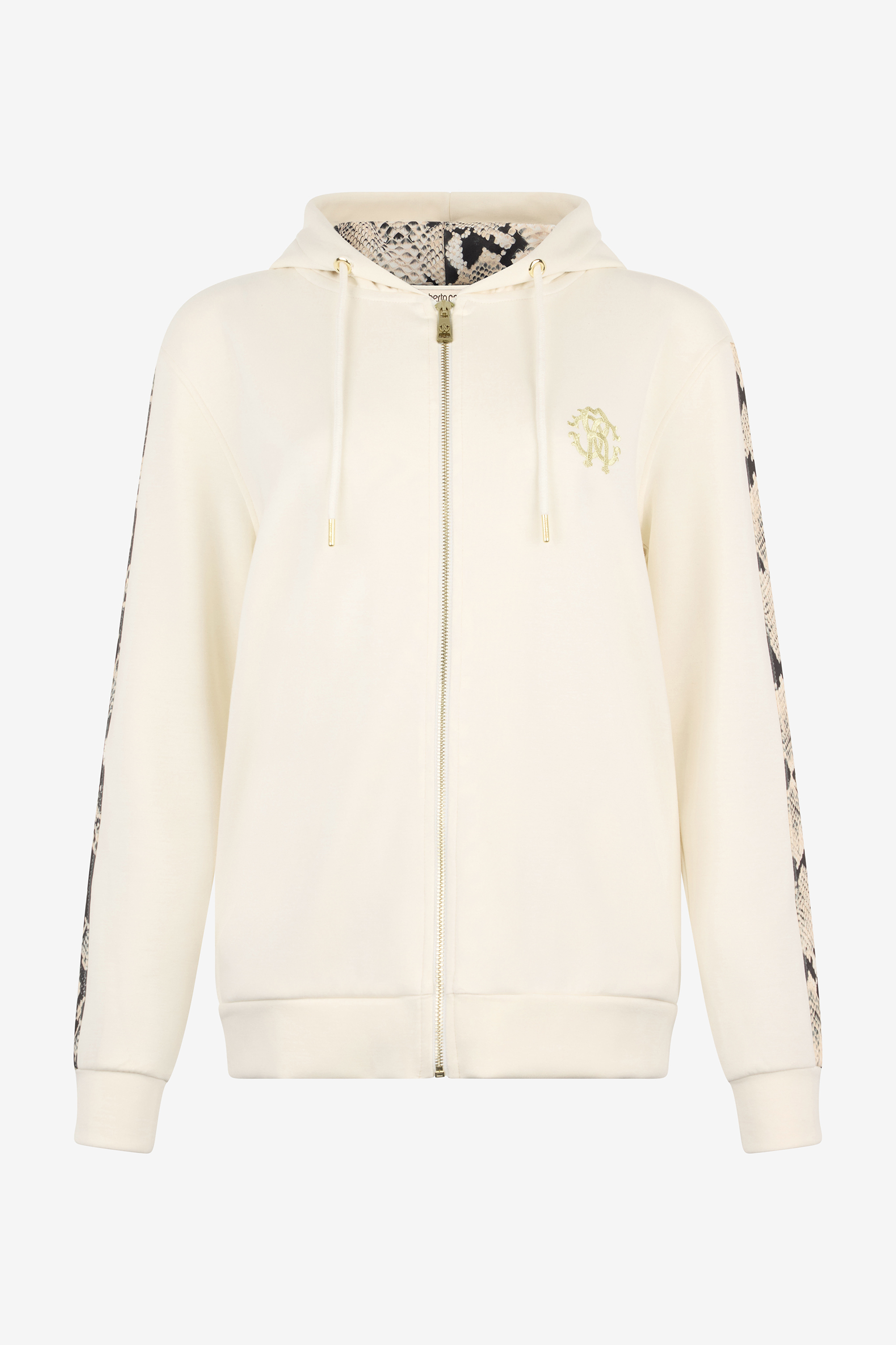 ROBERTO CAVALLI SWEATSHIRT MIT REISSVERSCHLUSS UND KAPUZE