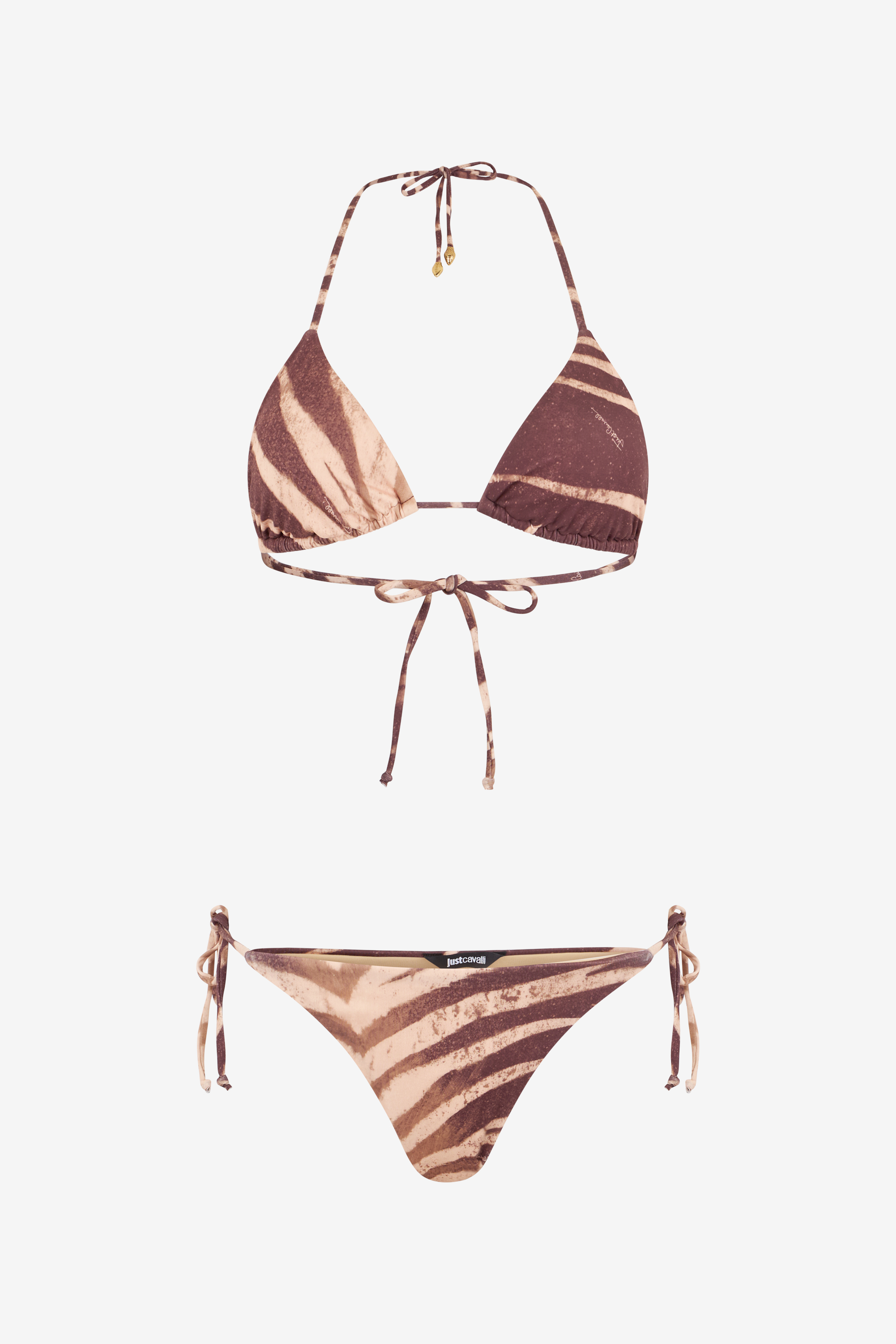 Roberto Cavalli Natural Barb Print Bikini