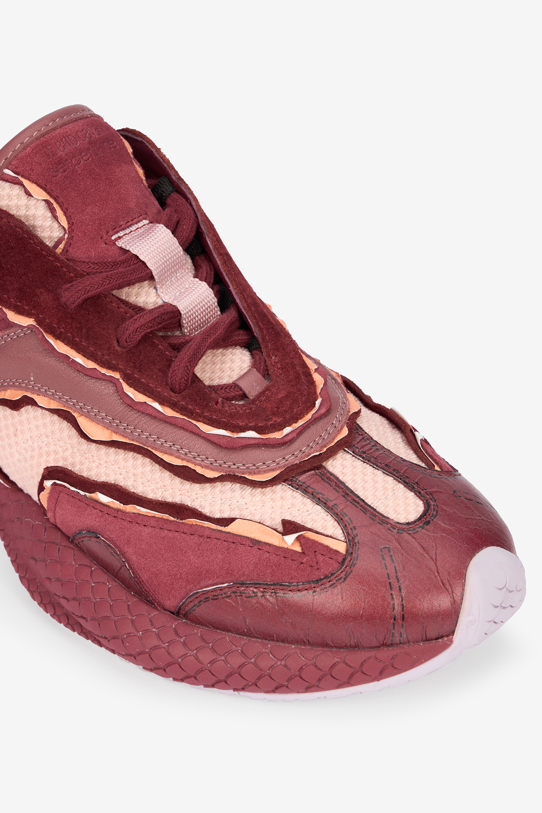 Roberto Cavalli Serpentine Sneaker In Purple